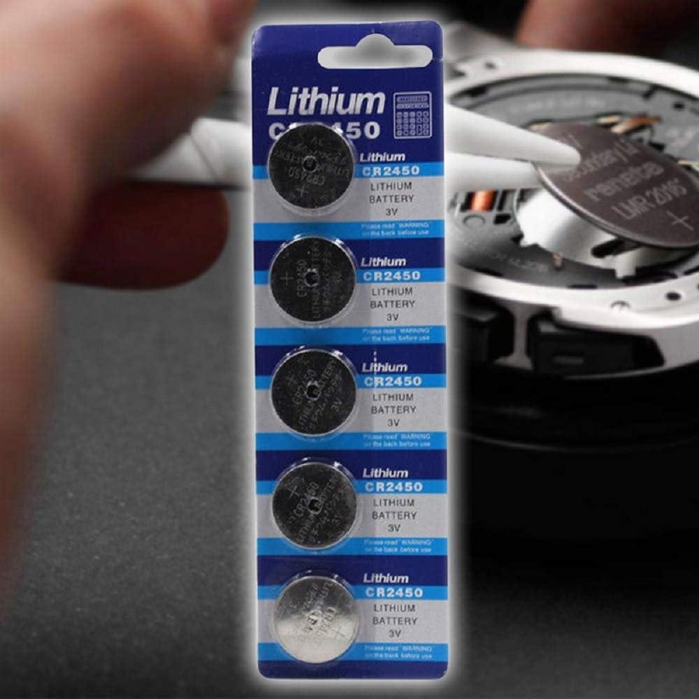 Batería CR2450 Cotchear 5 Piezas 550mAh 3V Alta Capacidad