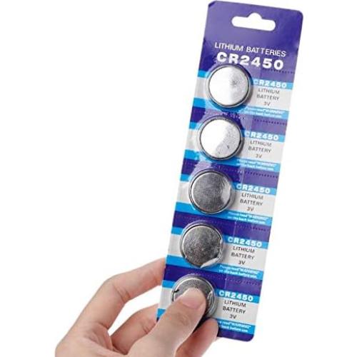 Batería CR2450 Cotchear 5 Piezas 550mAh 3V Alta Capacidad