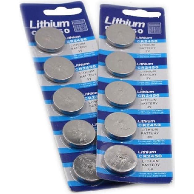Batería CR2450 Cotchear 5 Piezas 550mAh 3V Alta Capacidad