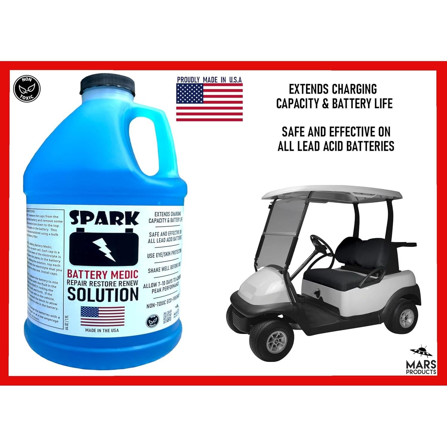 Restaurador de Baterías SPARK Battery Medic 64oz - Plomo Ácido