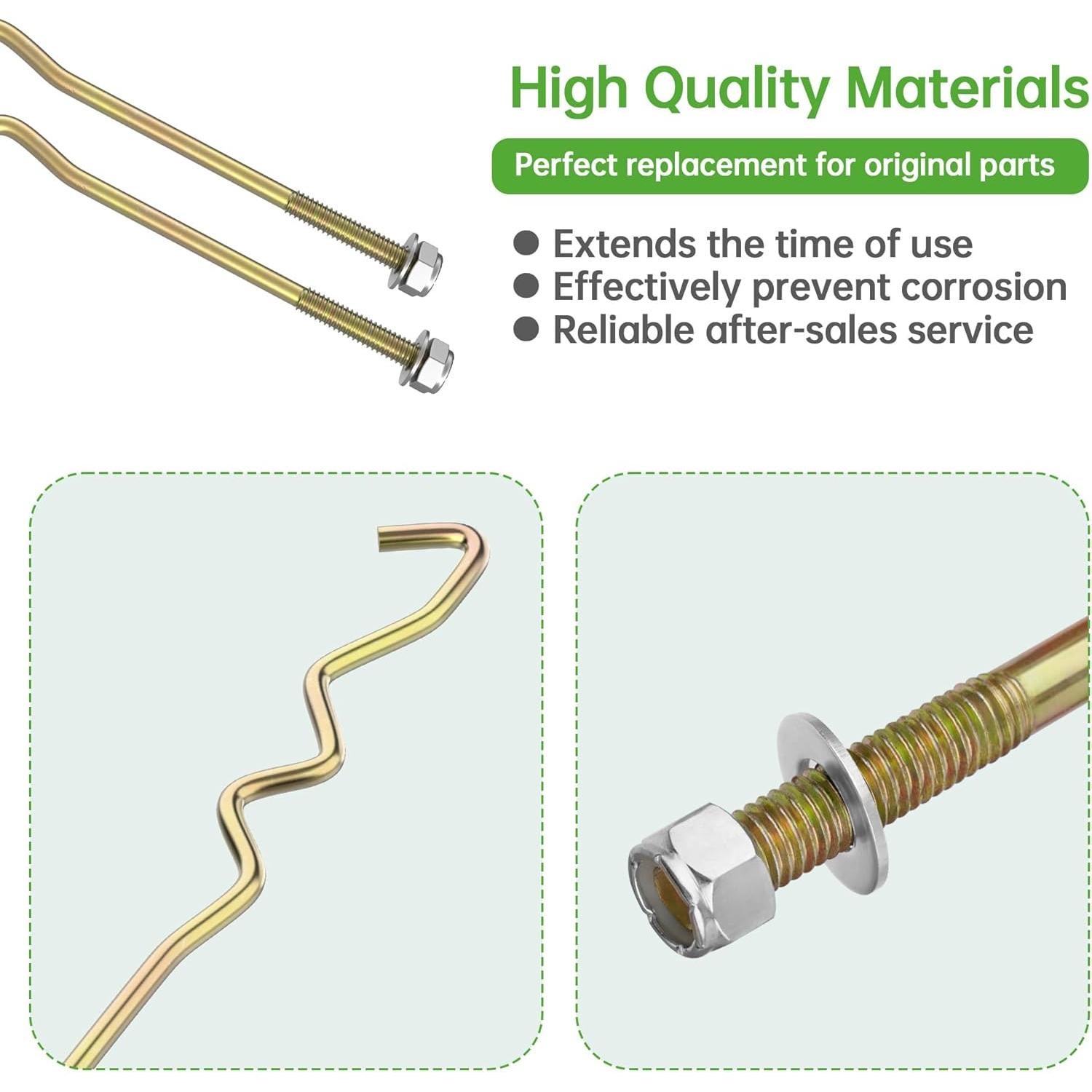 Kit de Varillas de Sujeción de Batería 10L0L para Club Car Precedent