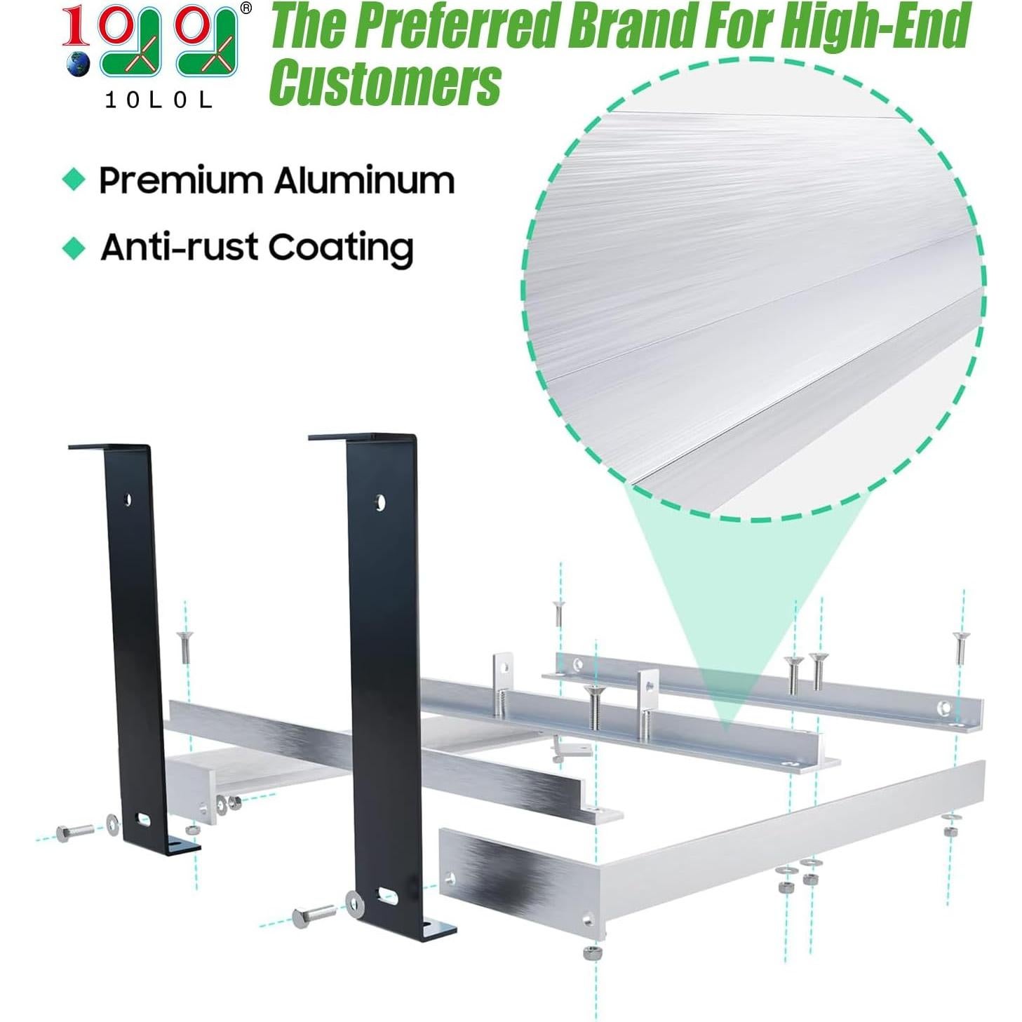 Bandeja de Batería Aluminio 10L0L para EZGO TXT 1994-2013