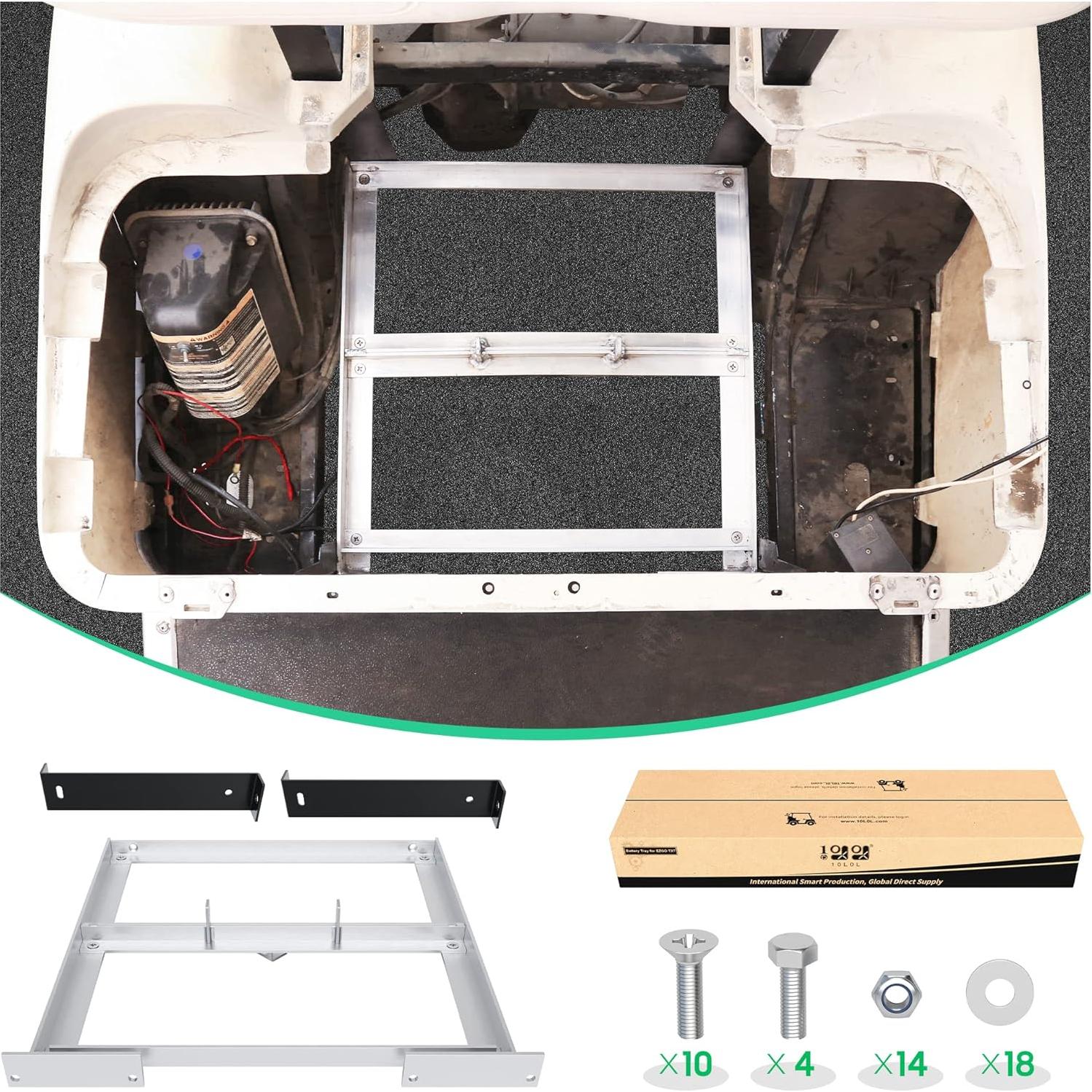 Bandeja de Batería Aluminio 10L0L para EZGO TXT 1994-2013