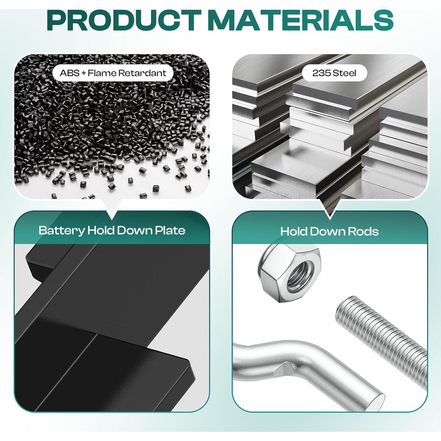 Placa de sujeción de batería Drive-up para carrito EZGO 1994+