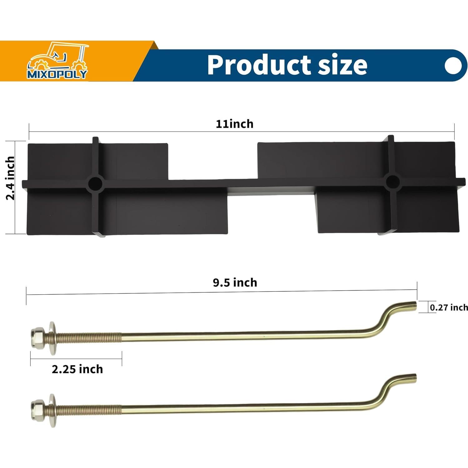 Placa de sujeción de batería Mixopoly EZGO TXT/RXV 1994+