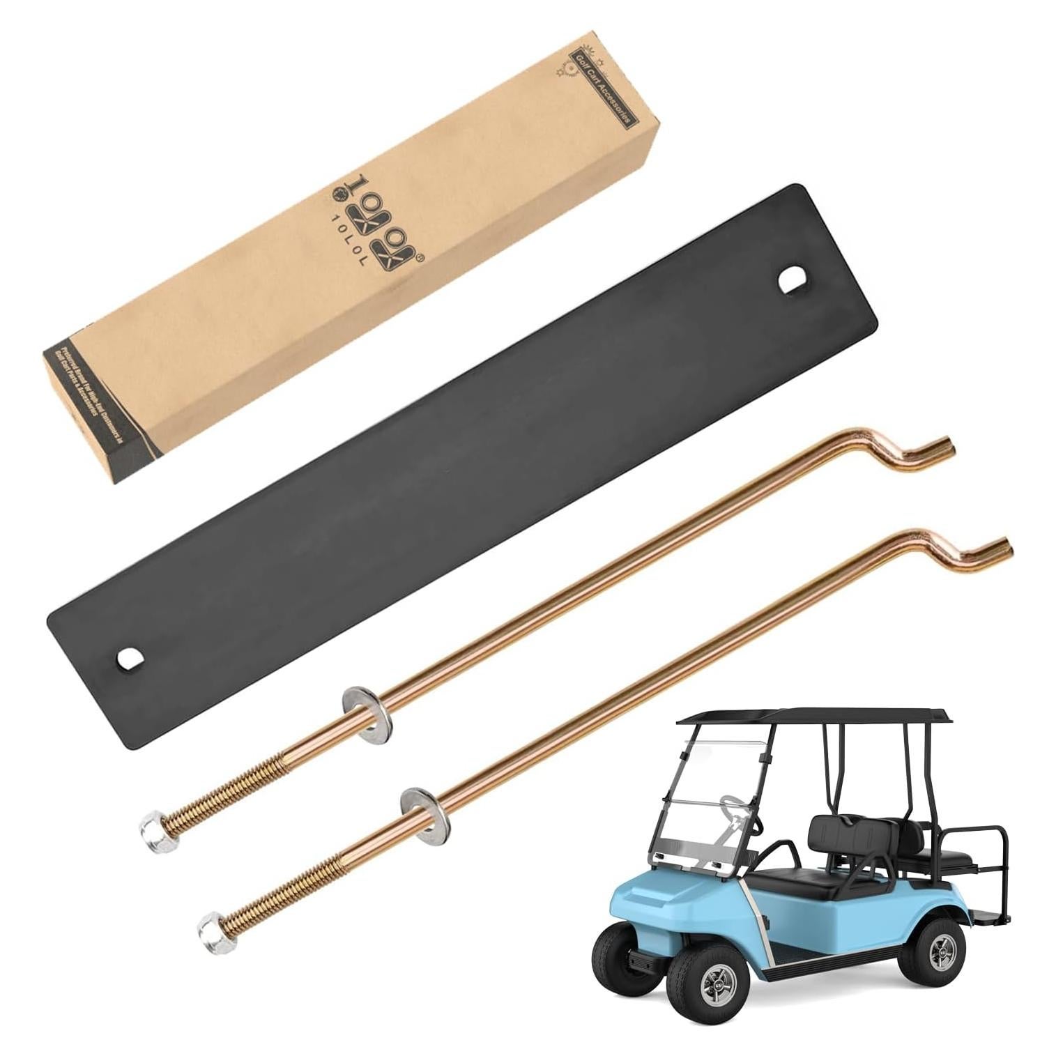 Kit de Placa y Varilla de Sujeción de Batería 10L0L para Carro de Golf Eléctrico Club Car DS y Carryall 1998-2005