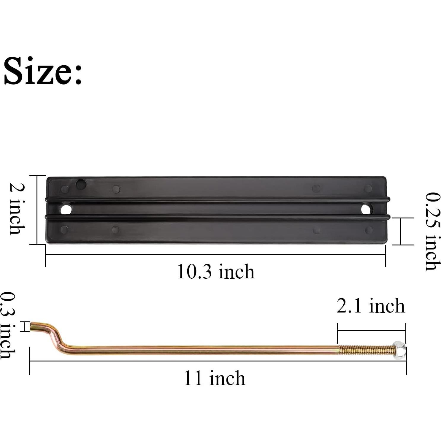 Kit de Placa y Varilla de Sujeción de Batería 10L0L para Carro de Golf Eléctrico Club Car DS y Carryall 1998-2005