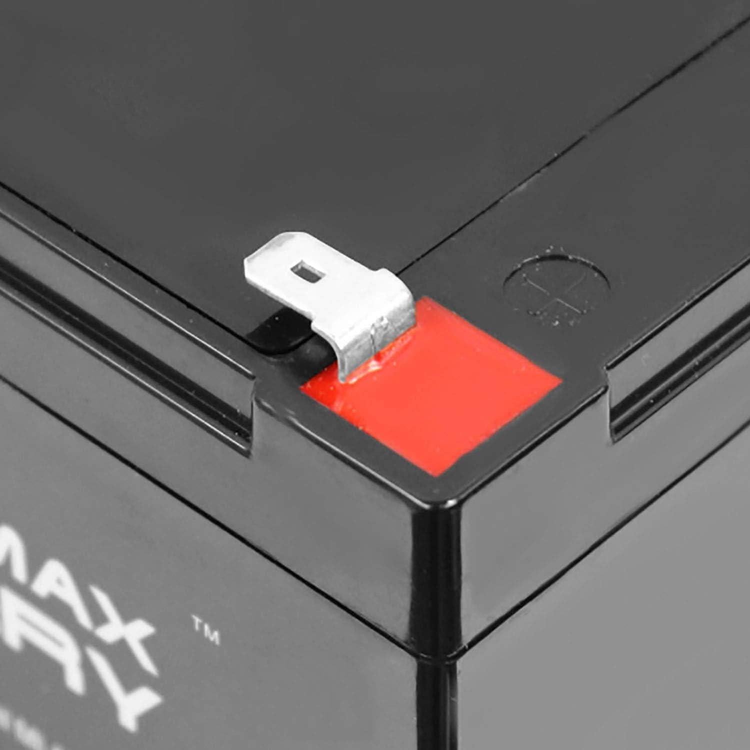 Batería recargable 12V 12AH Mighty Max para Pride Mobility - Paquete de 2