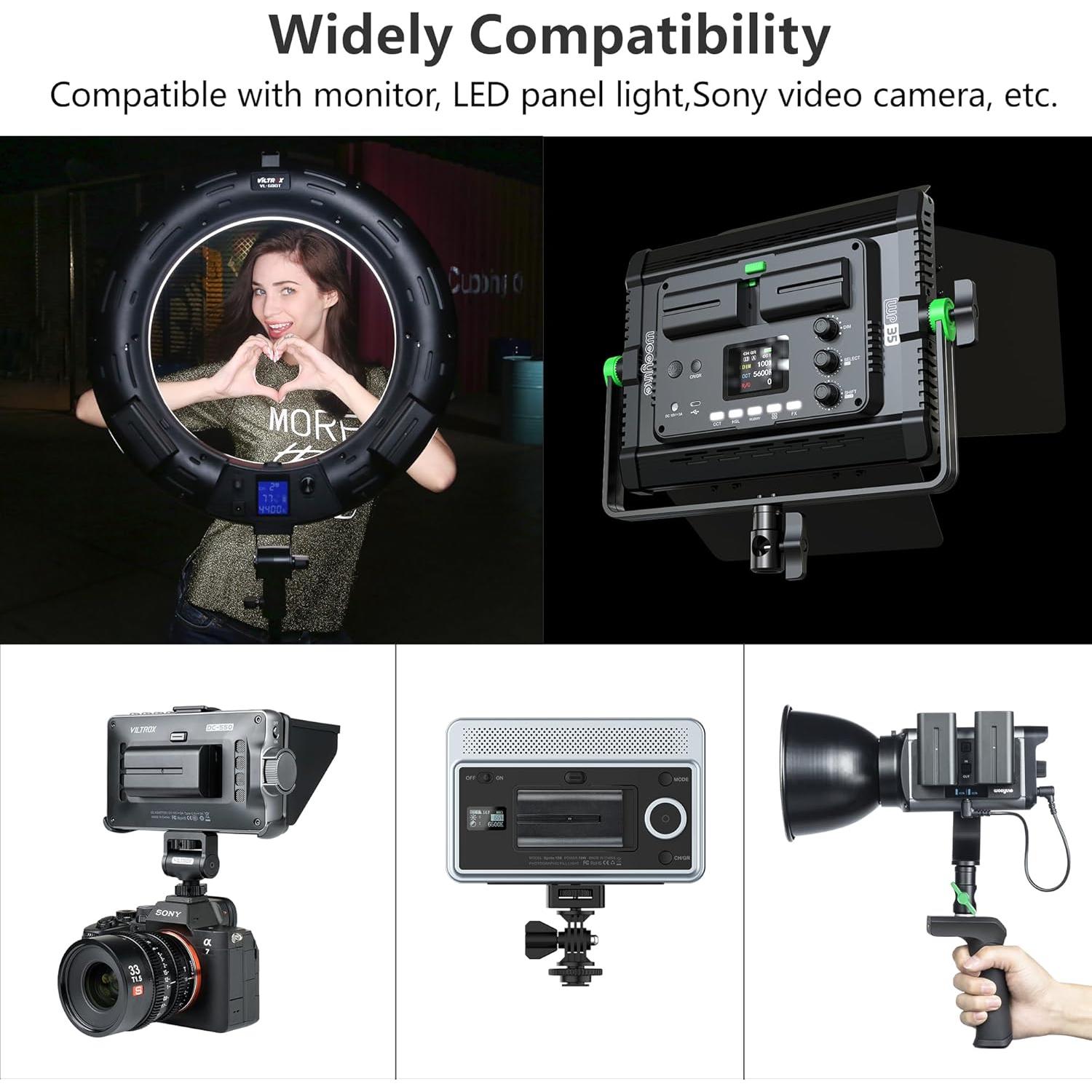 Batería Recargable NP-F550 VILTROX 2200mAh Paquete de 2