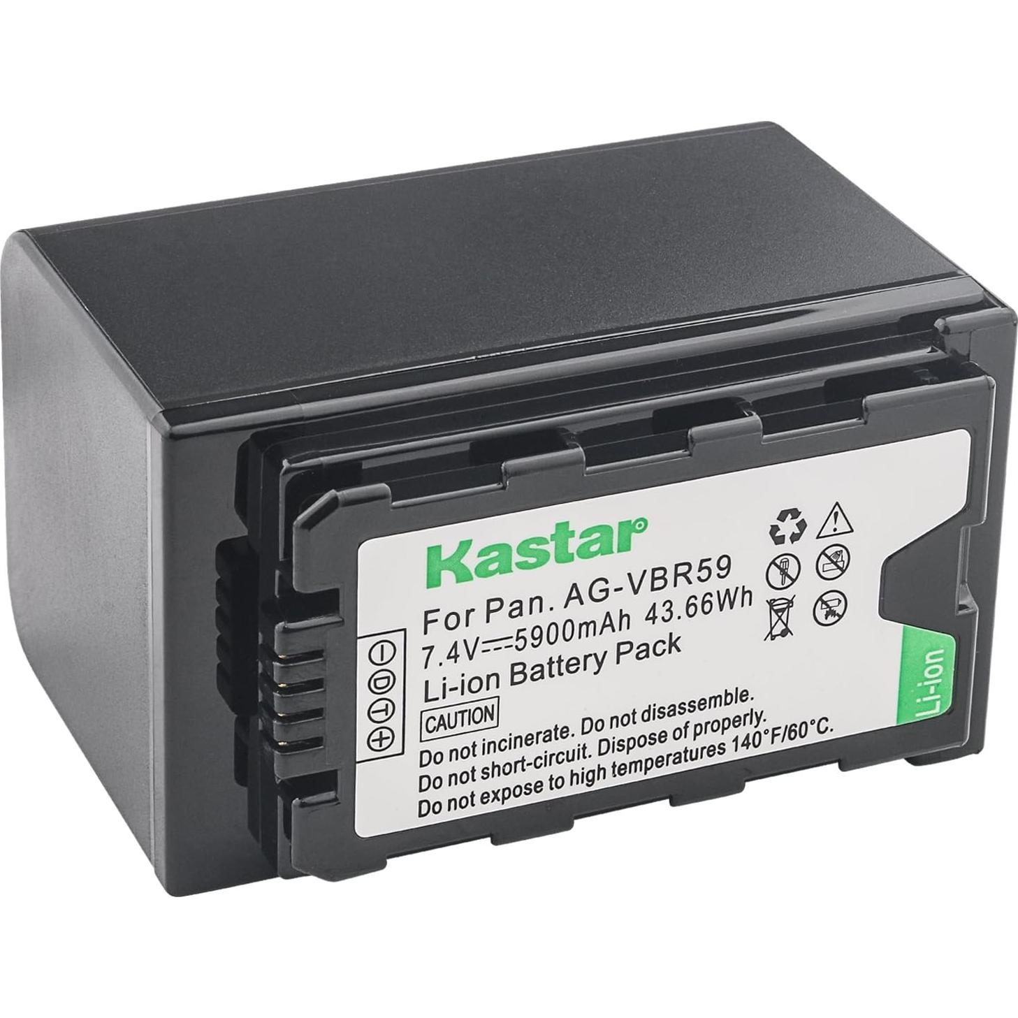Batería de Reemplazo Kastar para Camcorder Panasonic 5900mAh