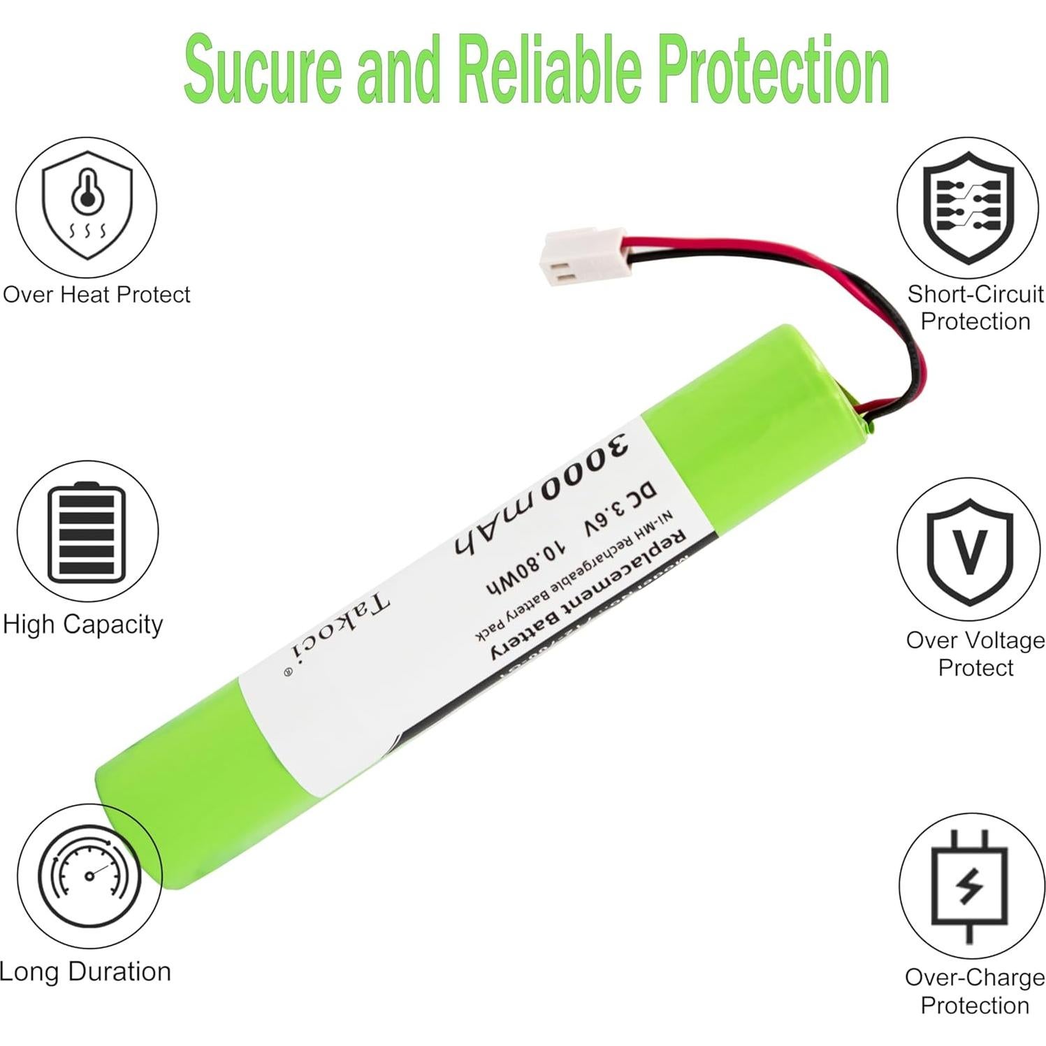 Batería 712-700-G1 Compatible D-TEK Select 3.6V 3000mAh