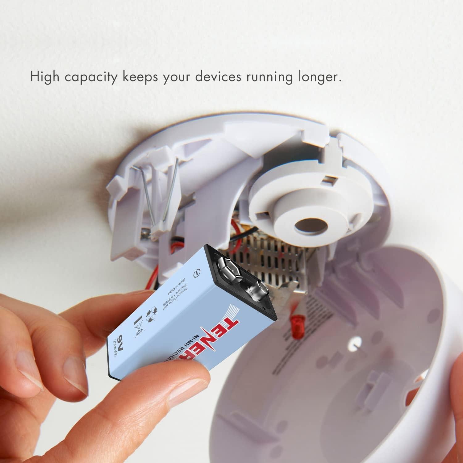 Baterías Recargables 9V Tenergy 250mAh Paquete de 10