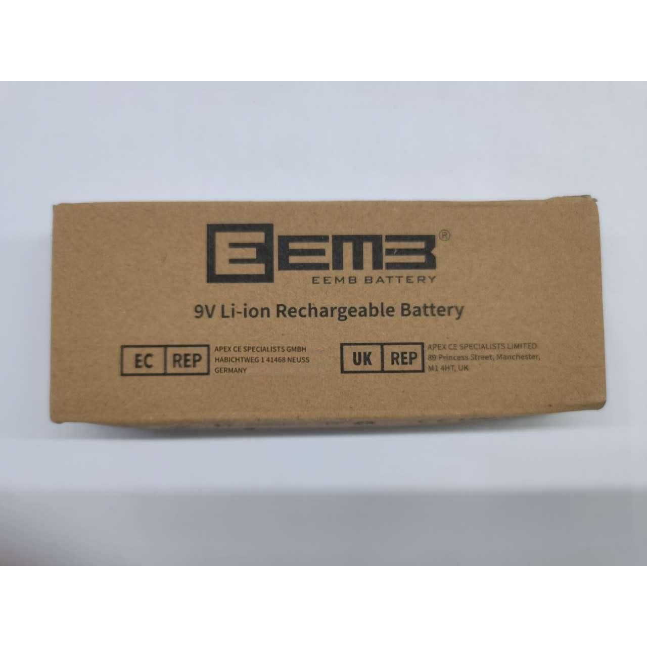 Paquete de 4 Baterías Recargables 9V EEMB Li-ion 650mAh