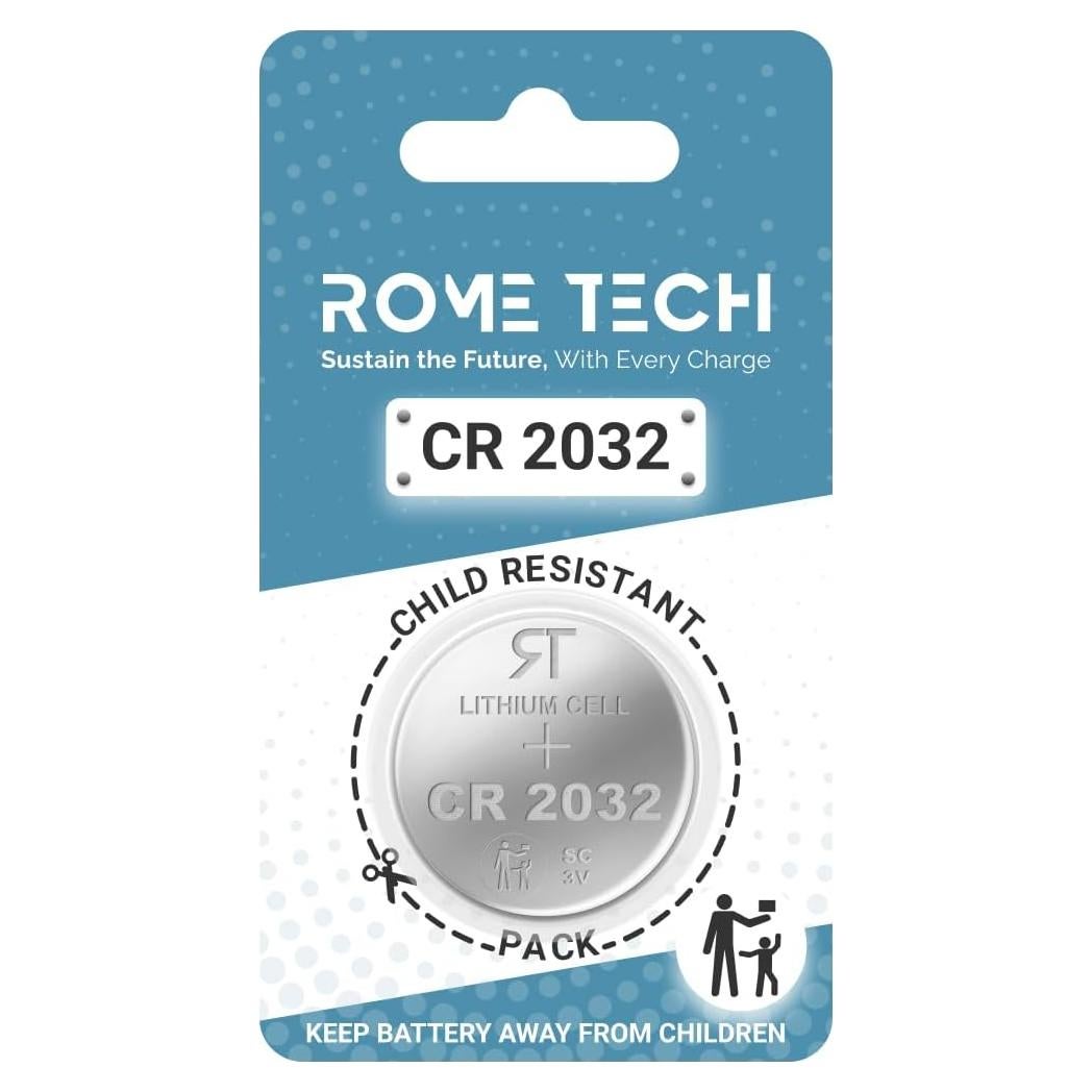 Batería de Litio 3V CR2032 Rome Tech - Reemplazo para AirTags
