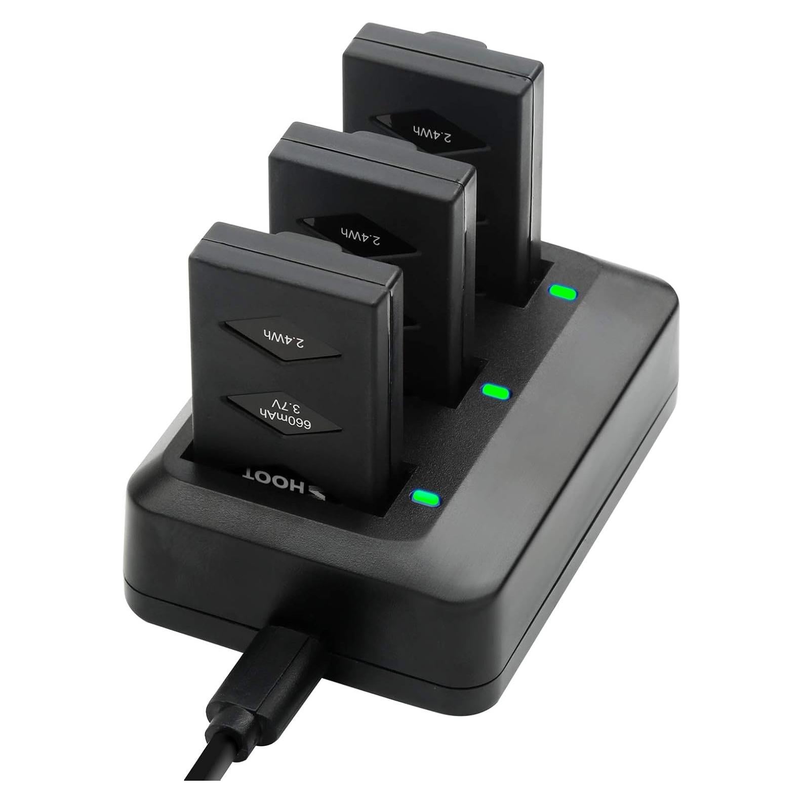 Batería de Reemplazo D&F 3x660mAh con Cargador para Parrot MiniDrones