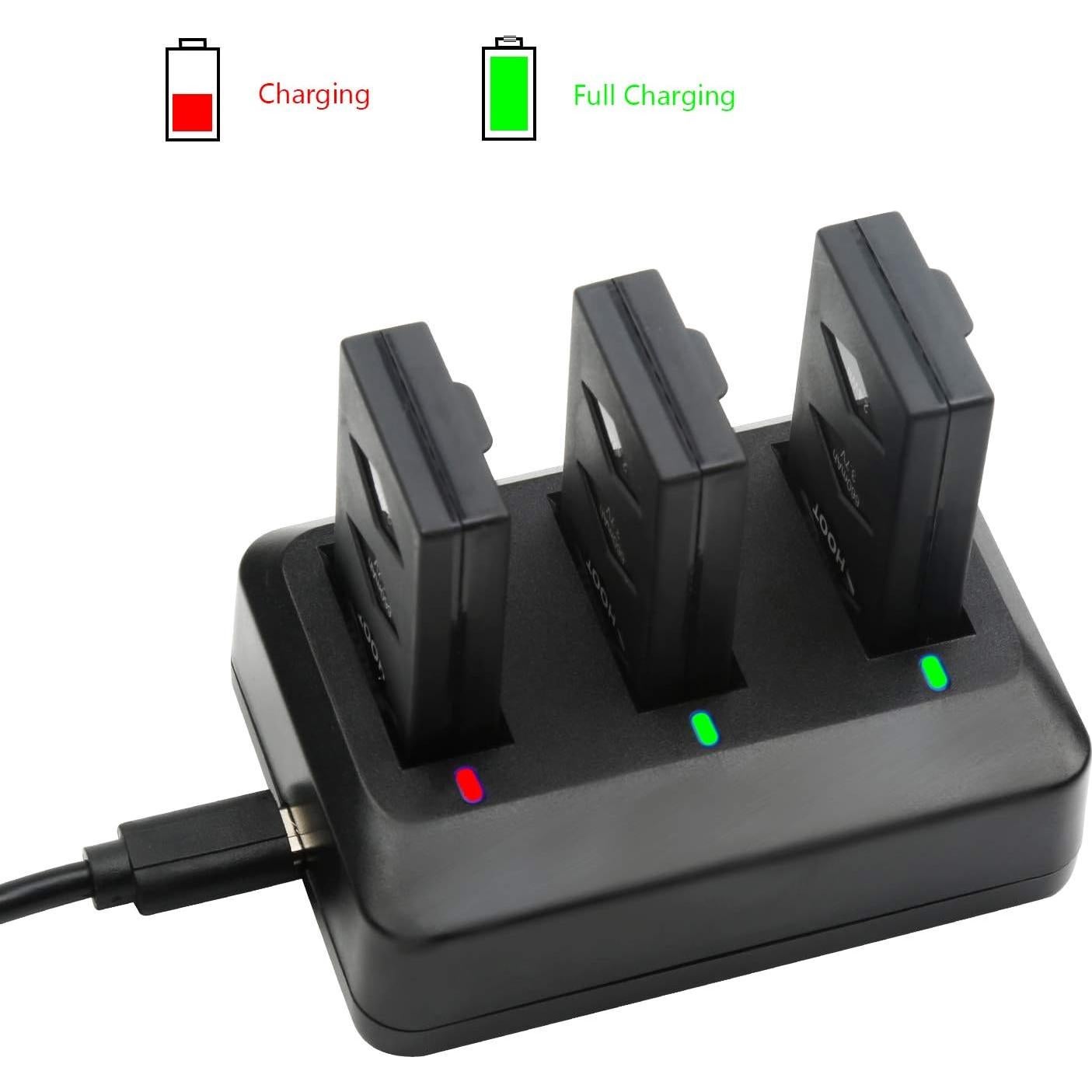 Batería de Reemplazo D&F 3x660mAh con Cargador para Parrot MiniDrones