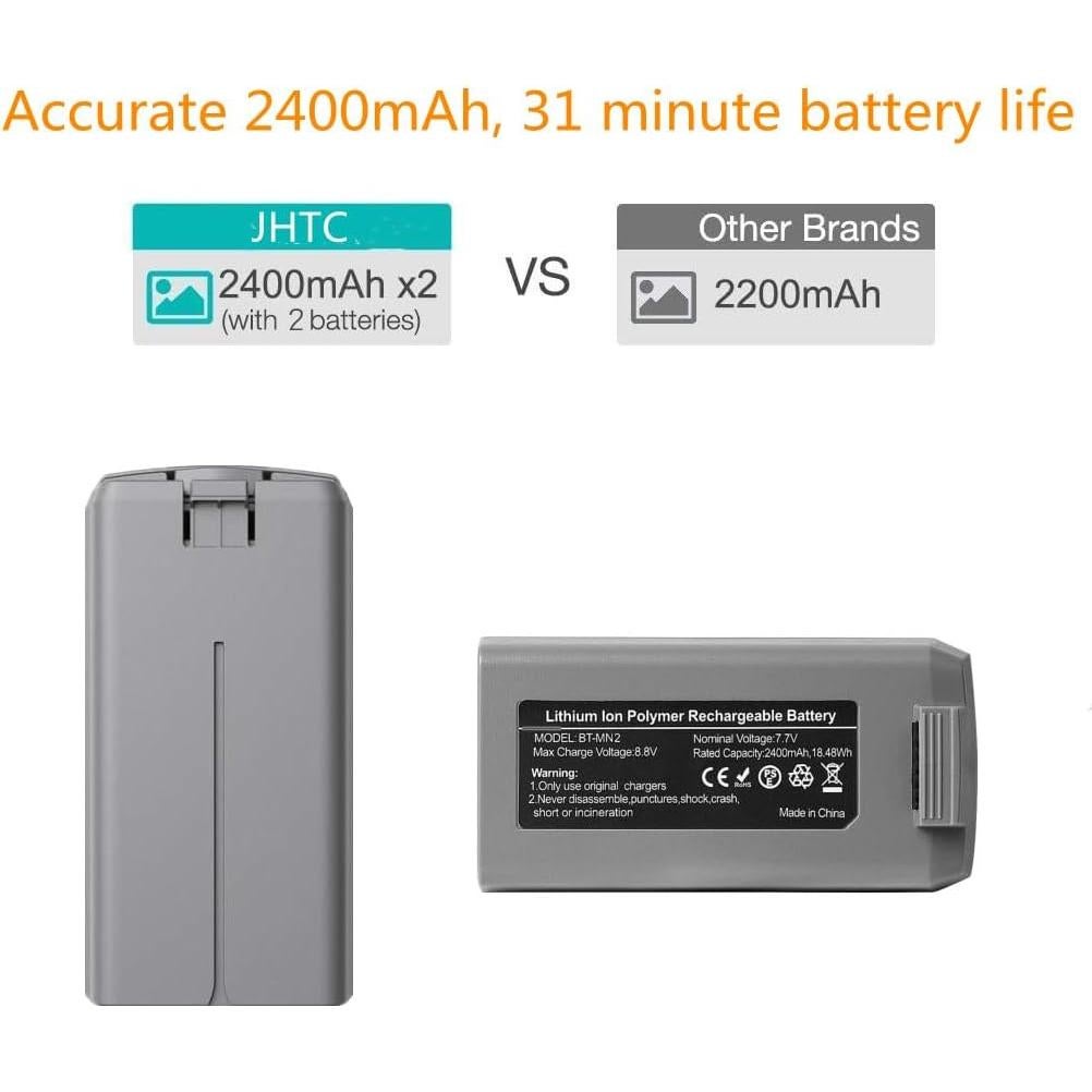 Batería de Vuelo Inteligente JHTC Mini 2 - 2 Unidades 2400mAh