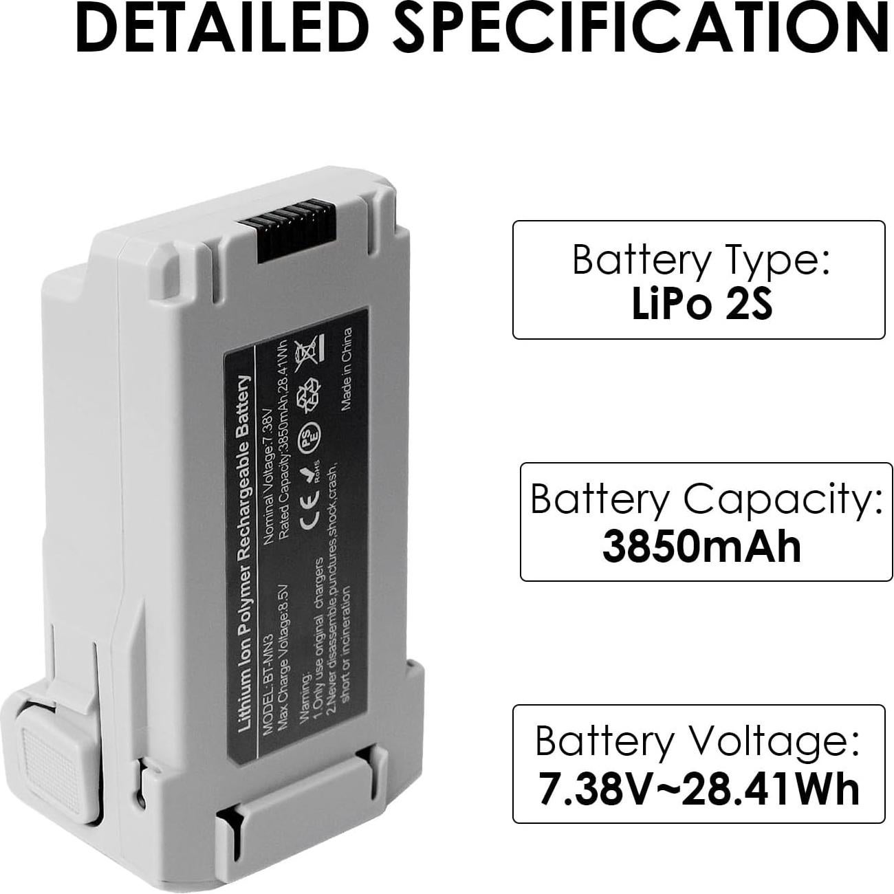 Batería Plus 3850mAh para DJI Mini 3/4 Pro - Satonaka