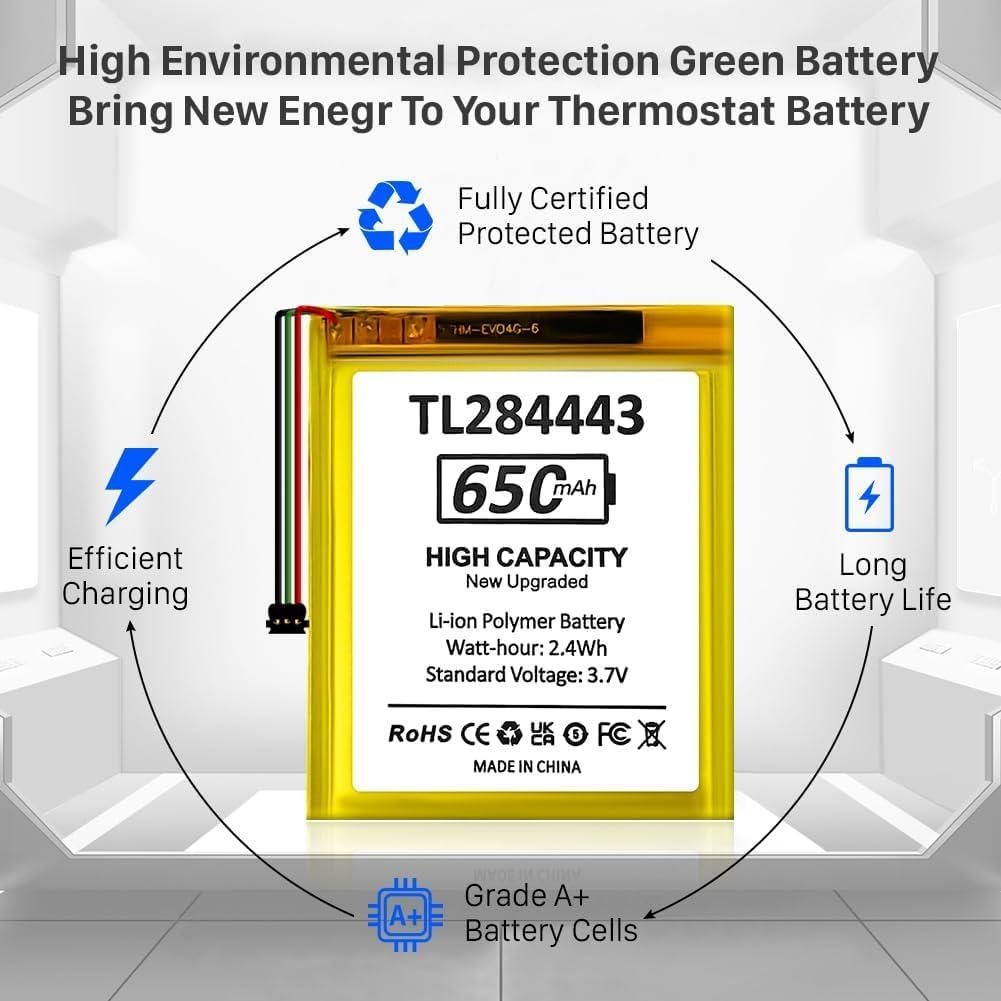 Batería TL284443 HUAENG 650mAh para Termostato Nest 2ª 3ª Gen