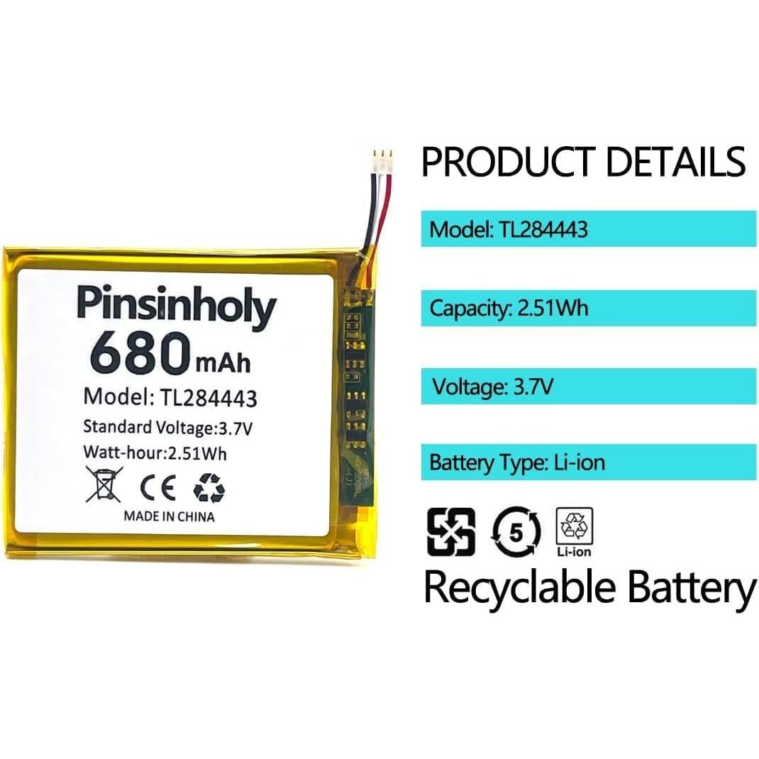 Batería TL284443 Pinsinholy para Termostato Nest 2da 3ra Gen