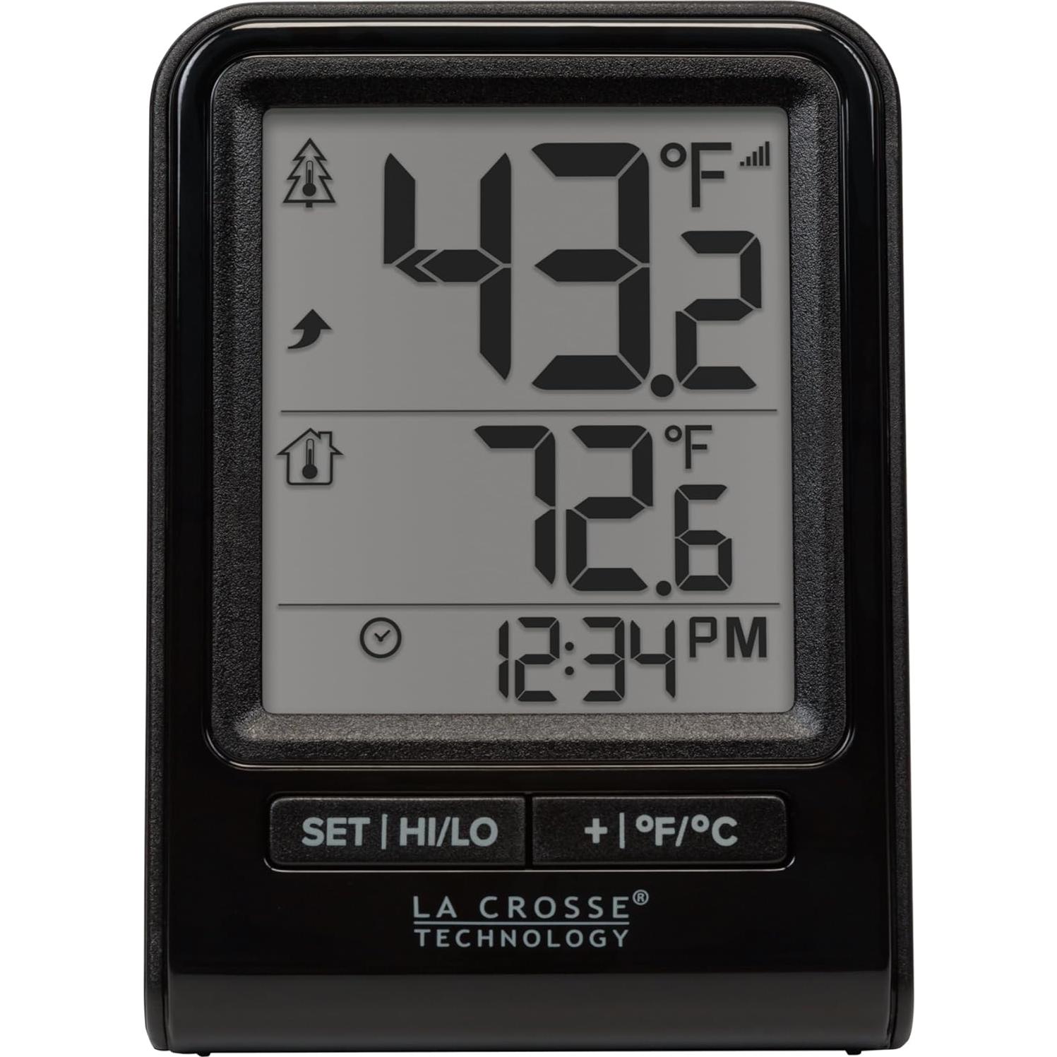 Termómetro Digital Inalámbrico La Crosse Technology Negro