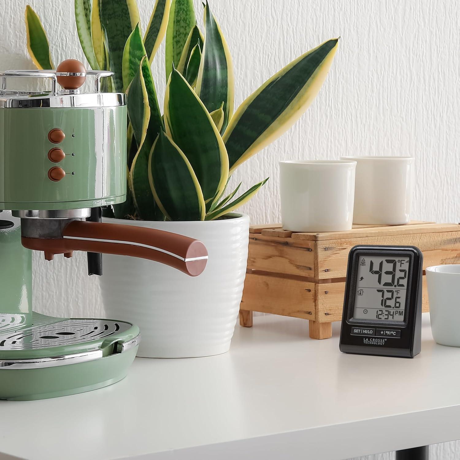 Termómetro Digital Inalámbrico La Crosse Technology Negro