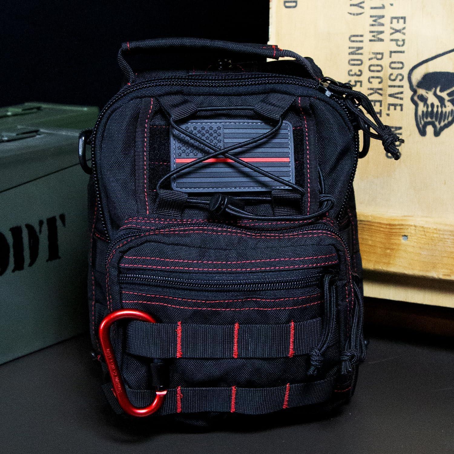 Bolsa Táctica DDT Night Stalker Pequeña 8L Color Bloodline