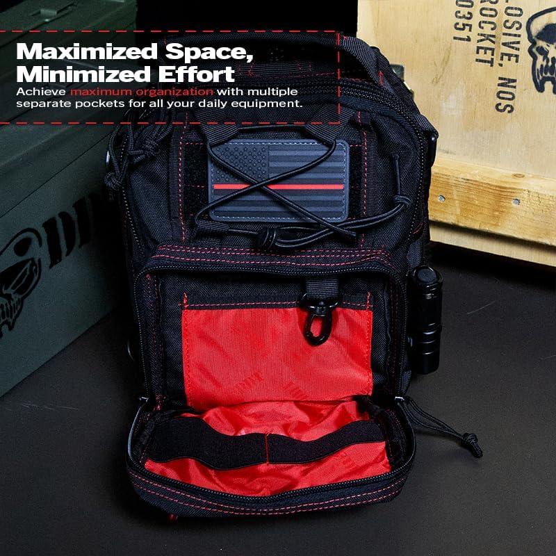 Bolsa Táctica DDT Night Stalker Pequeña 8L Color Bloodline