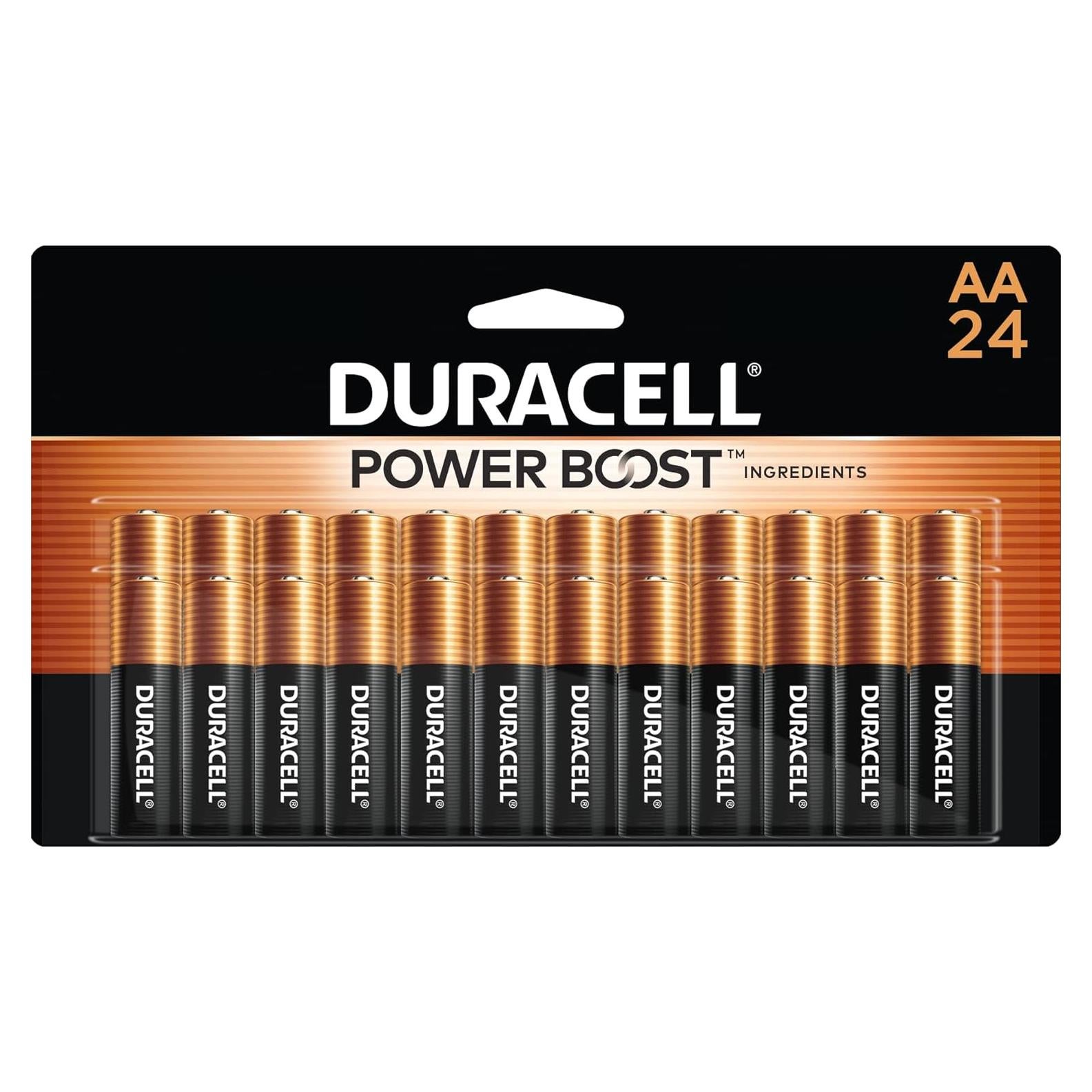 Baterías Duracell Coppertop AA Power Boost, Paquete de 24