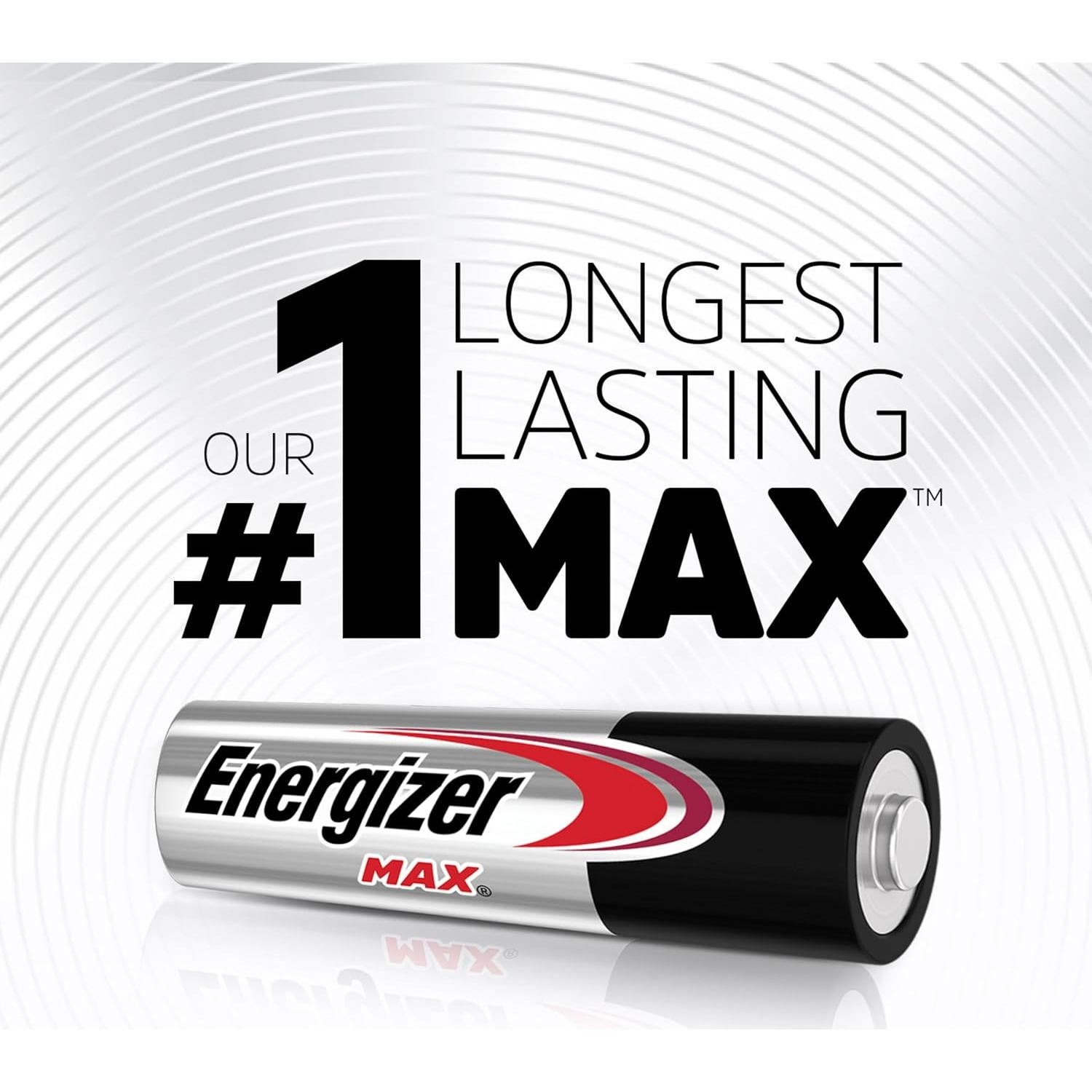 Baterías AA Alcalinas Energizer MAX, Paquete de 24 Unidades