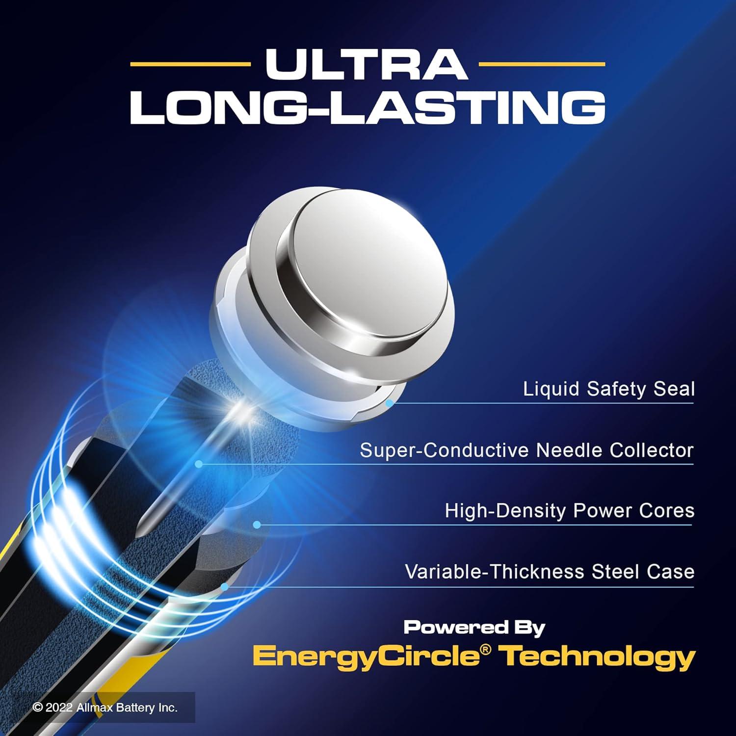 Baterías Alcalinas AA Allmax 100 Unidades Ultra Duraderas