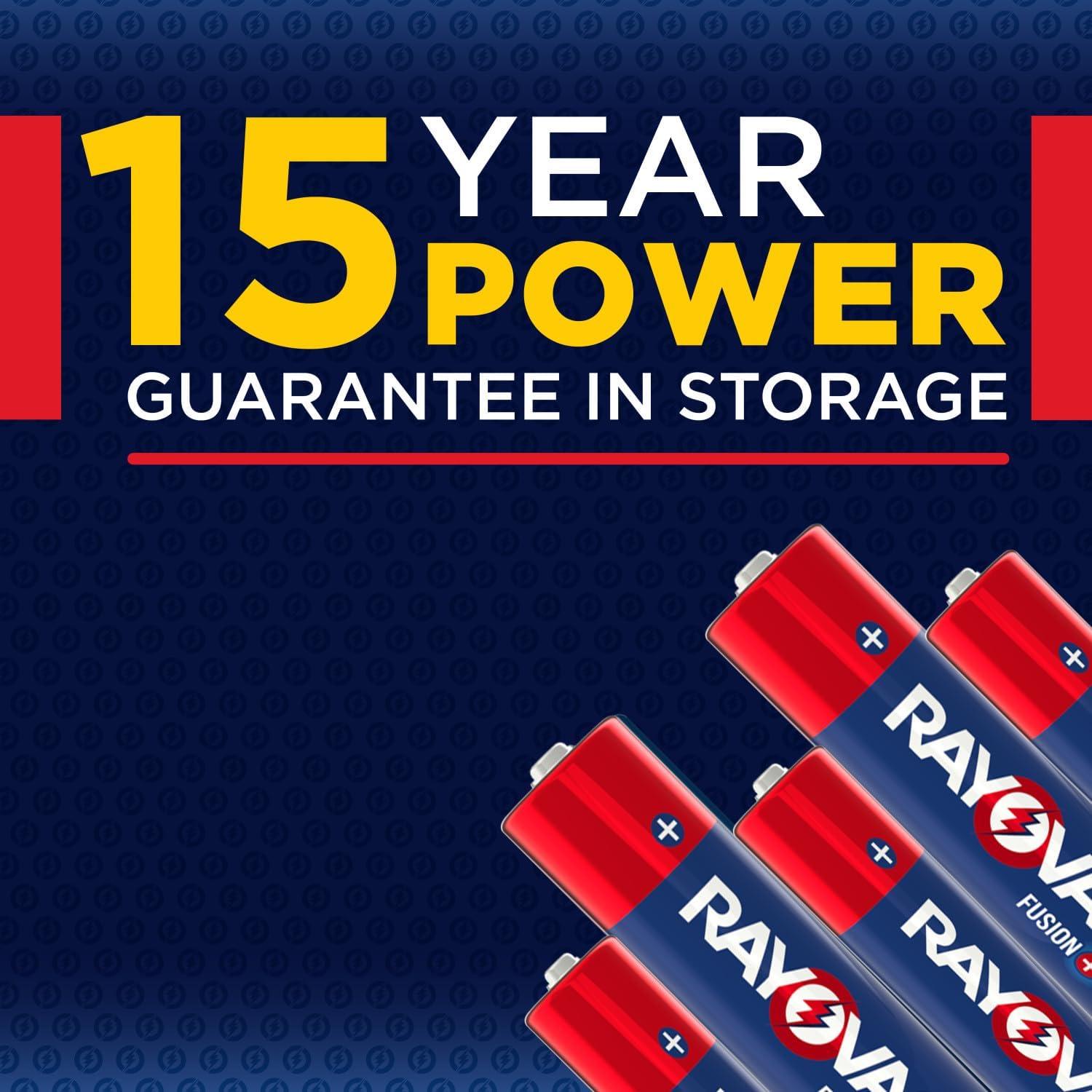 Baterías Alcalinas AA Rayovac Fusion 30 Piezas - Alto Rendimiento