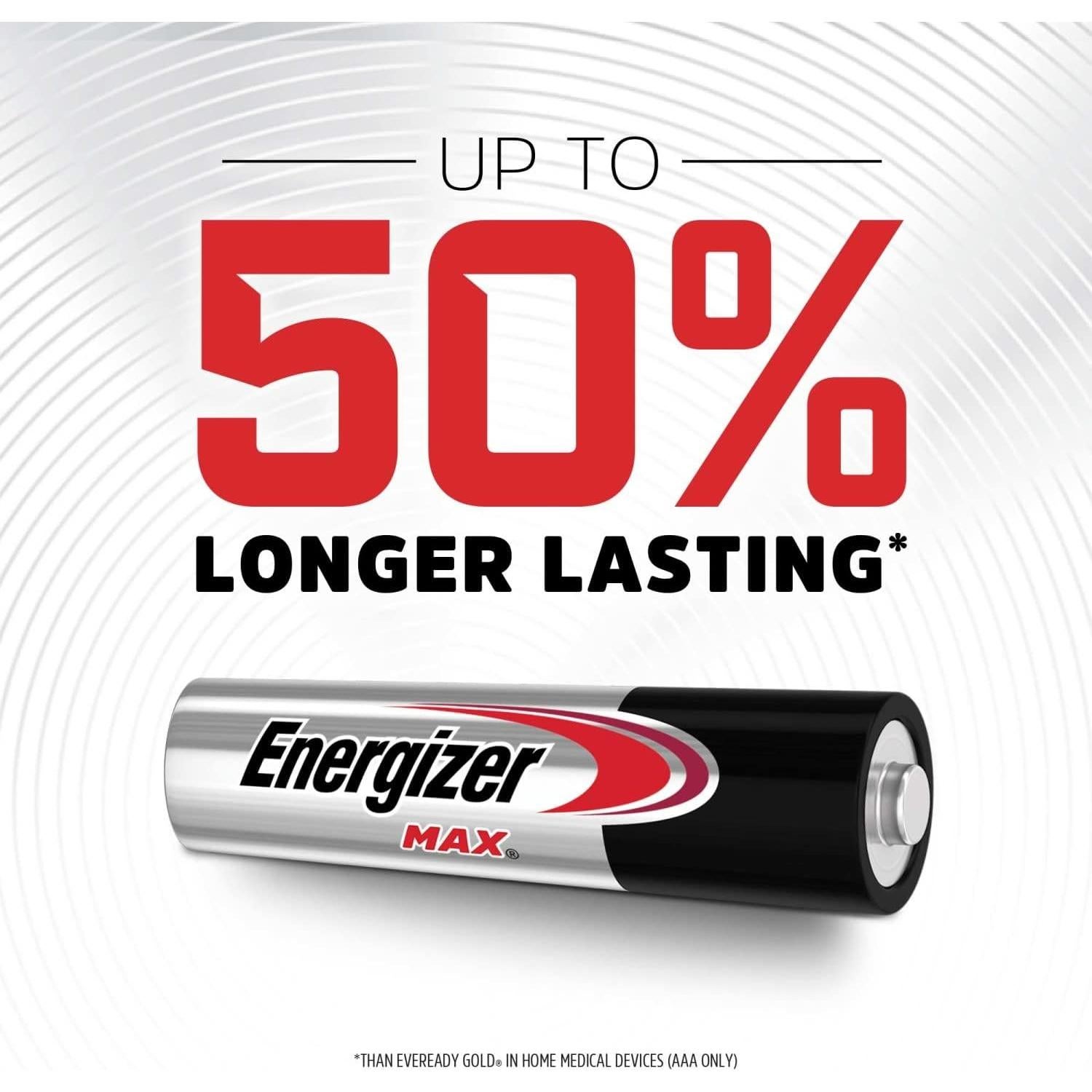 Baterías Alcalinas Energizer MAX AAA - Paquete de 12