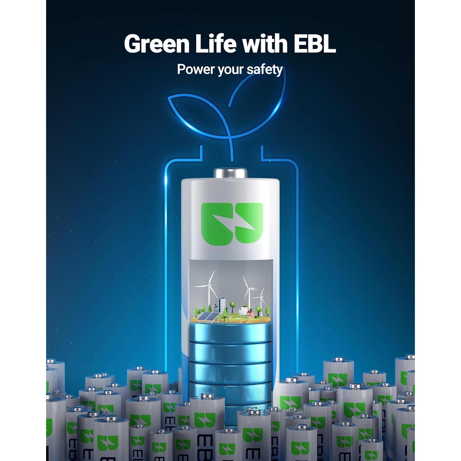 Baterías Alcalinas AAA EBL 24 Piezas 1.5V Larga Duración