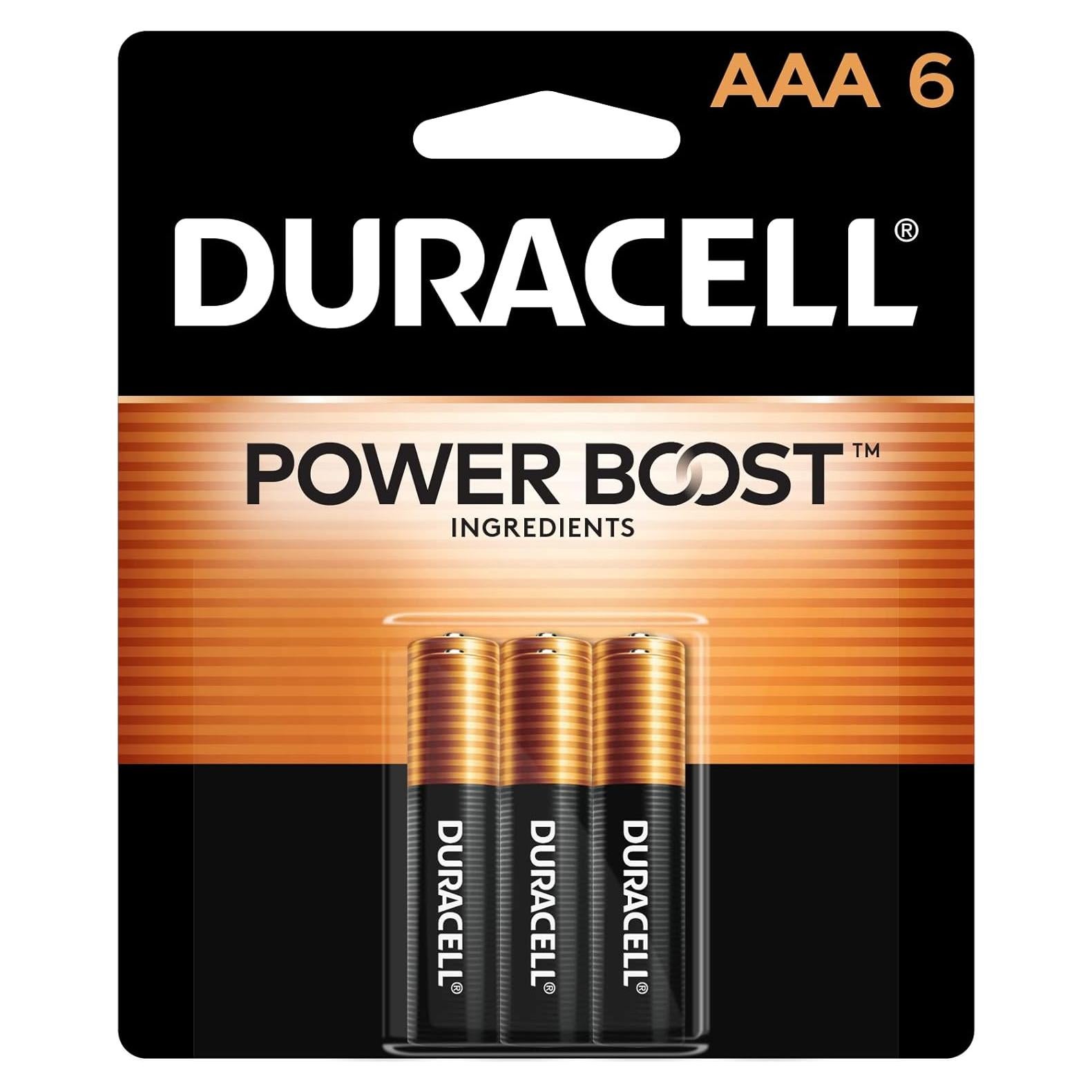 Baterías Alcalinas Duracell Coppertop AAA Power Boost - 6 Unidades