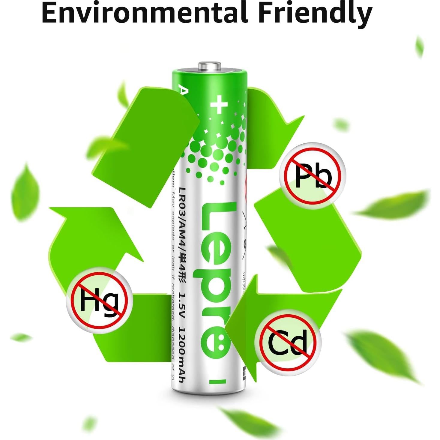 Baterías AAA Lepro Paquete de 24 - Alcalinas 1200mAh