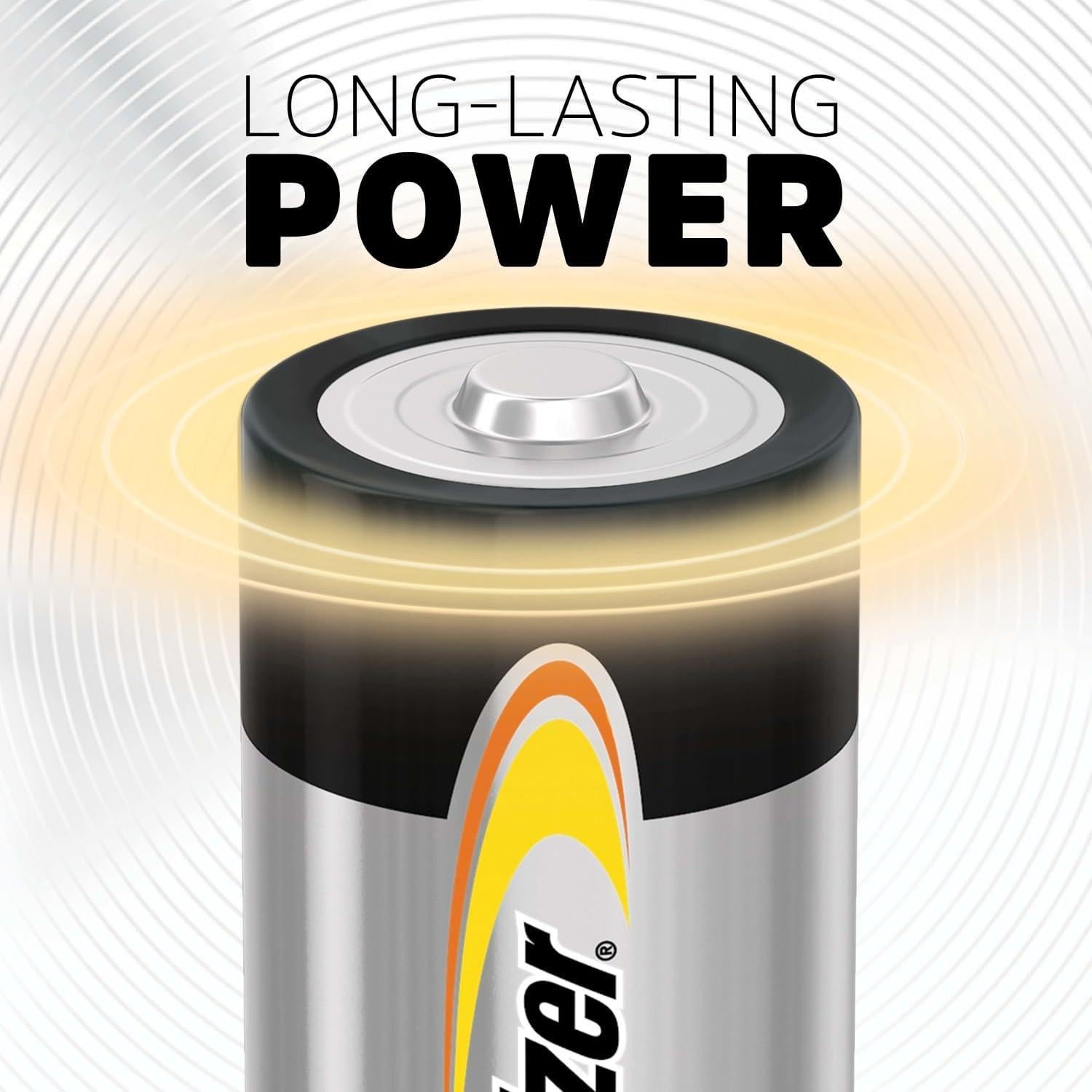 Baterías Alcalinas Energizer C - Paquete de 12 - Larga Duración