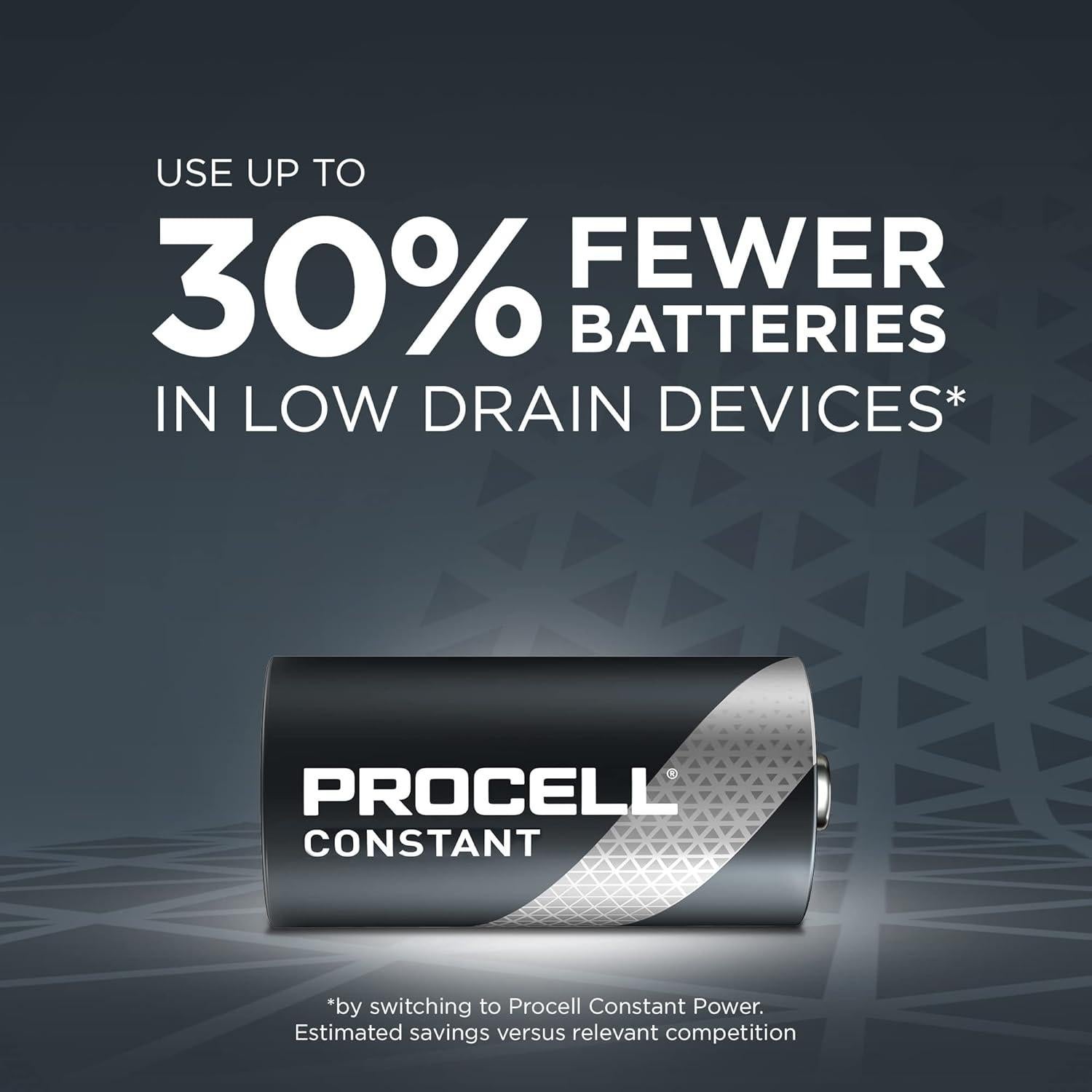 Baterías Alcalinas C PROCELL 1.5V - Paquete de 72 Unidades