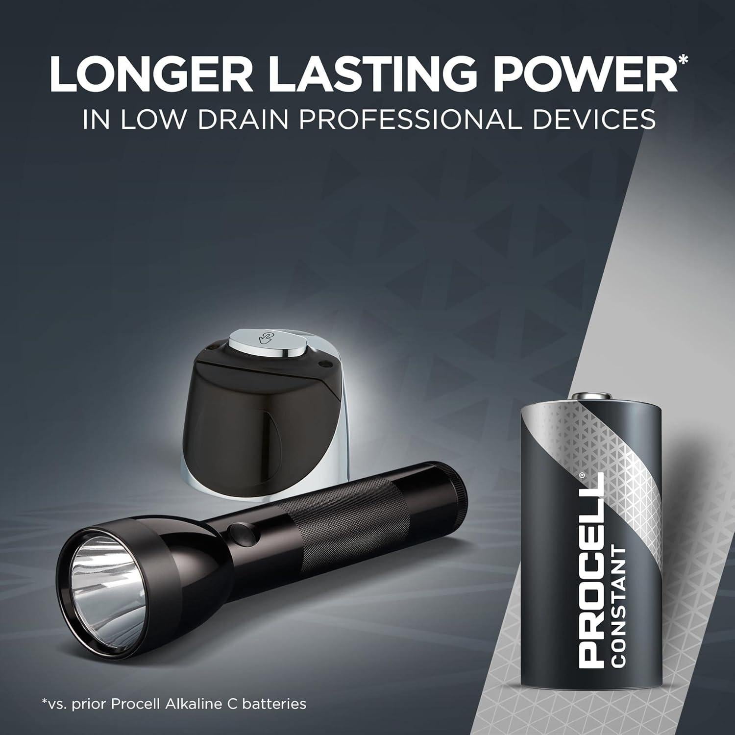 Baterías Alcalinas C PROCELL 1.5V - Paquete de 72 Unidades