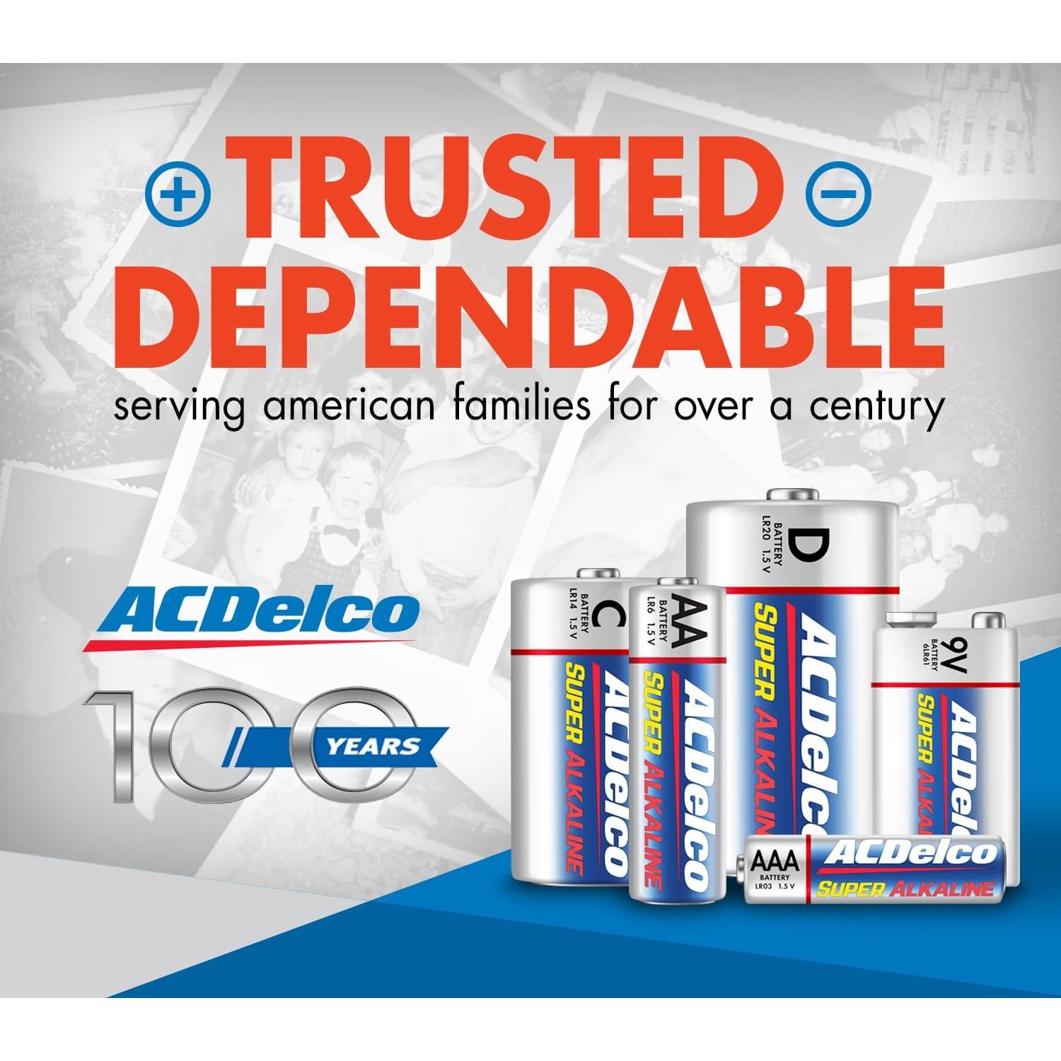 Baterías Alcalinas C ACDelco 8 Unidades 1.5V Super Potente