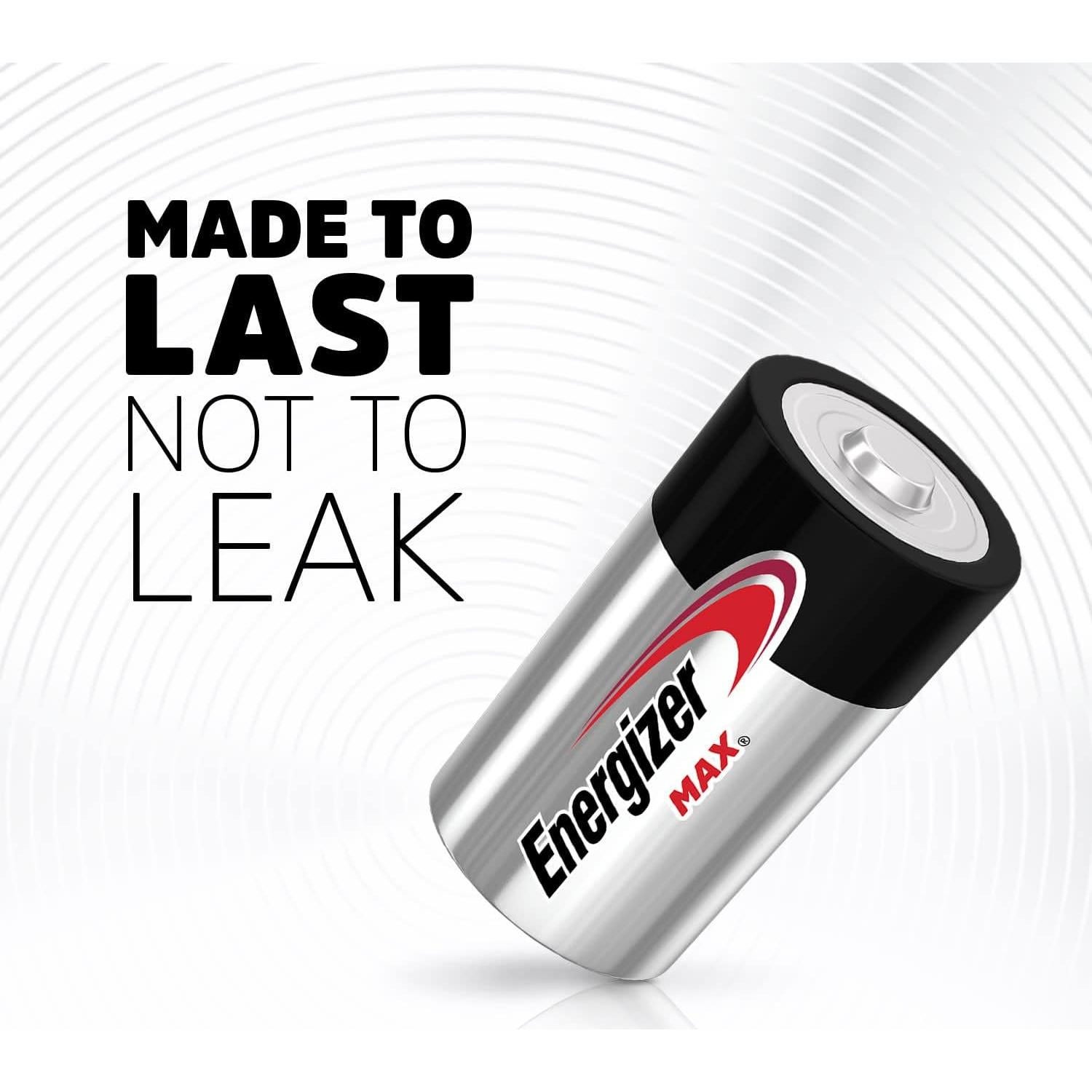 Baterías D Alcalinas Energizer MAX - Paquete de 8 Unidades