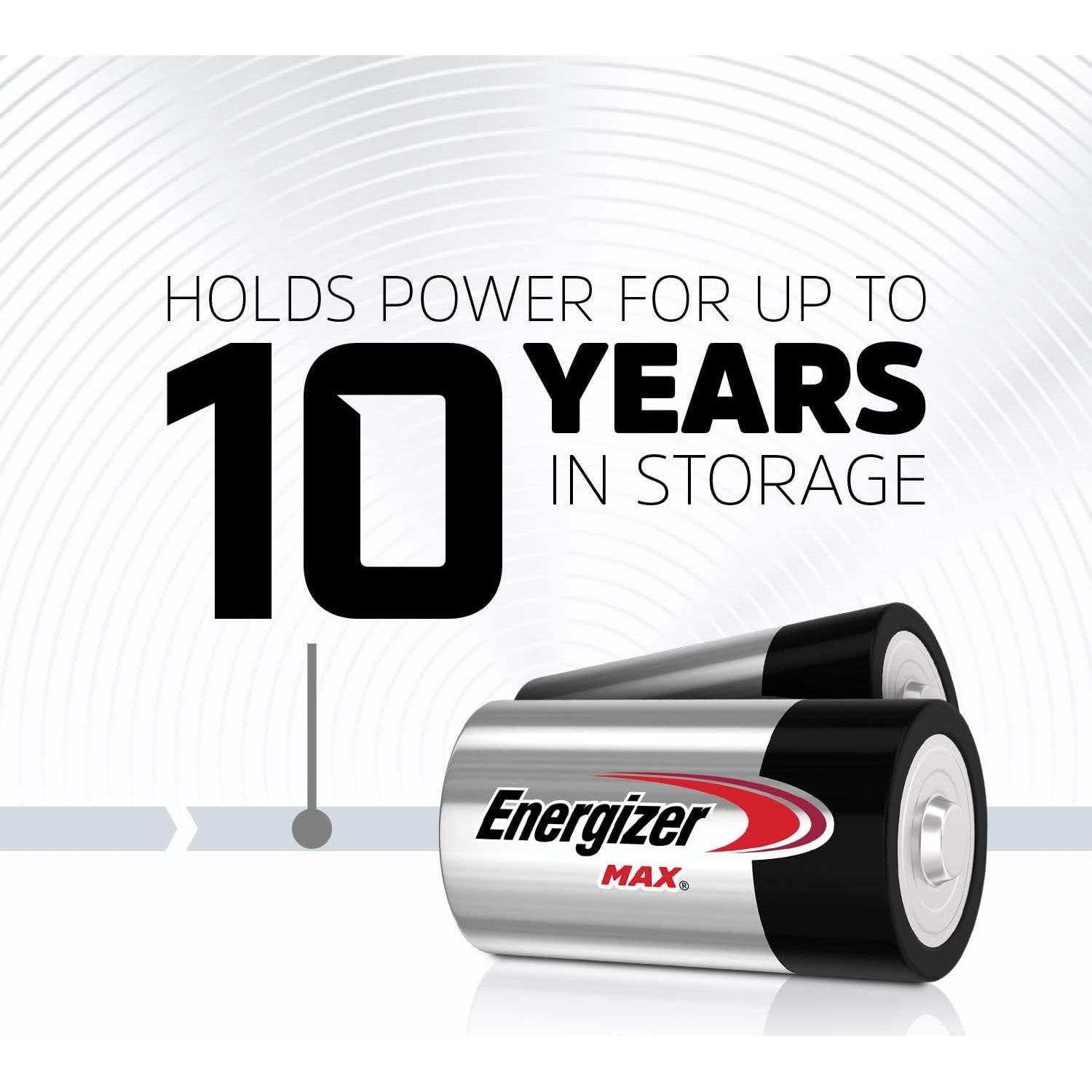 Baterías Alcalinas Energizer MAX D - Paquete de 8 Unidades