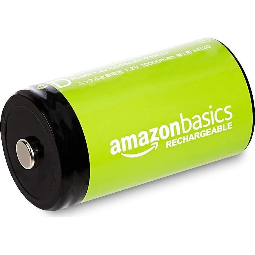 Baterías recargables D Amazon Basics 10000mAh NiMH 4 unidades