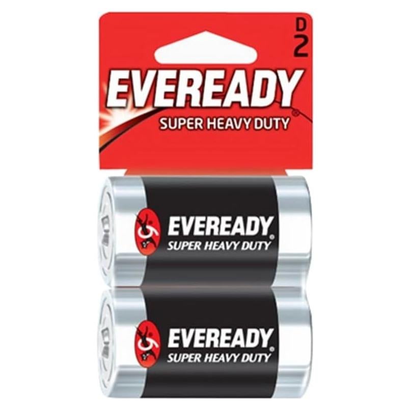 Baterías D 1.5V Eveready Super Heavy Duty - 2 Pack