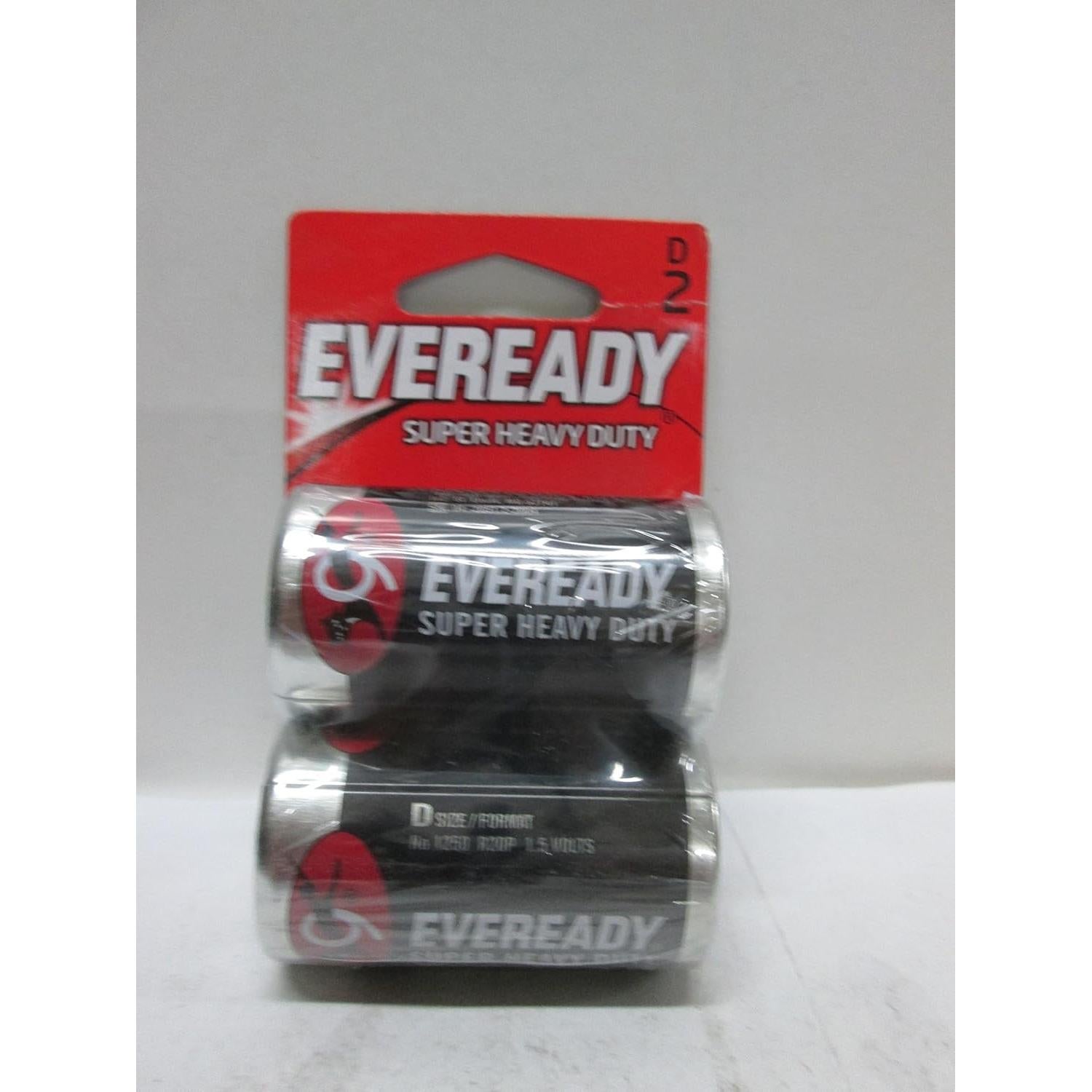 Baterías D 1.5V Eveready Super Heavy Duty - 2 Pack
