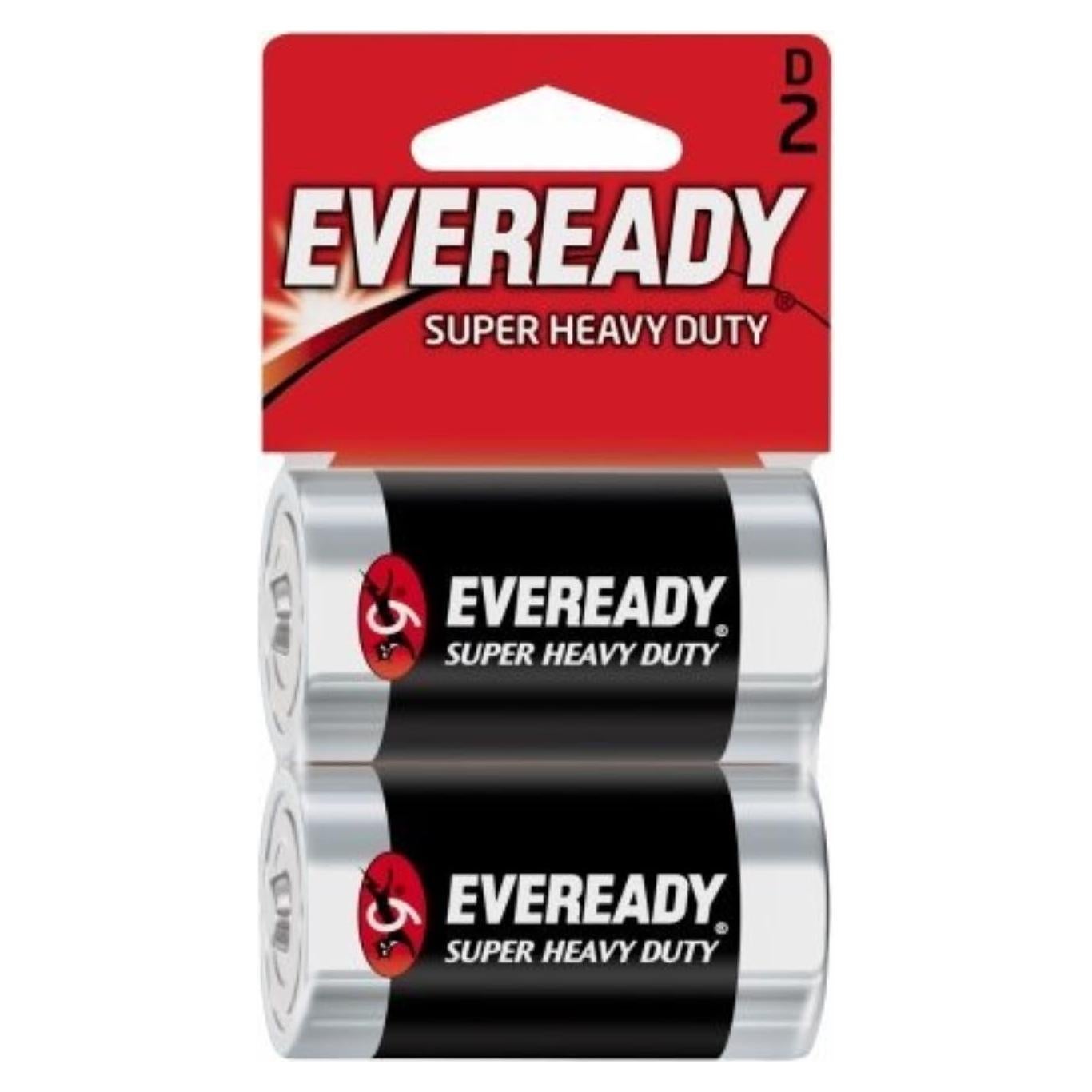 Baterías D Super Pesadas Eveready 3 Paquetes de 2 Unidades