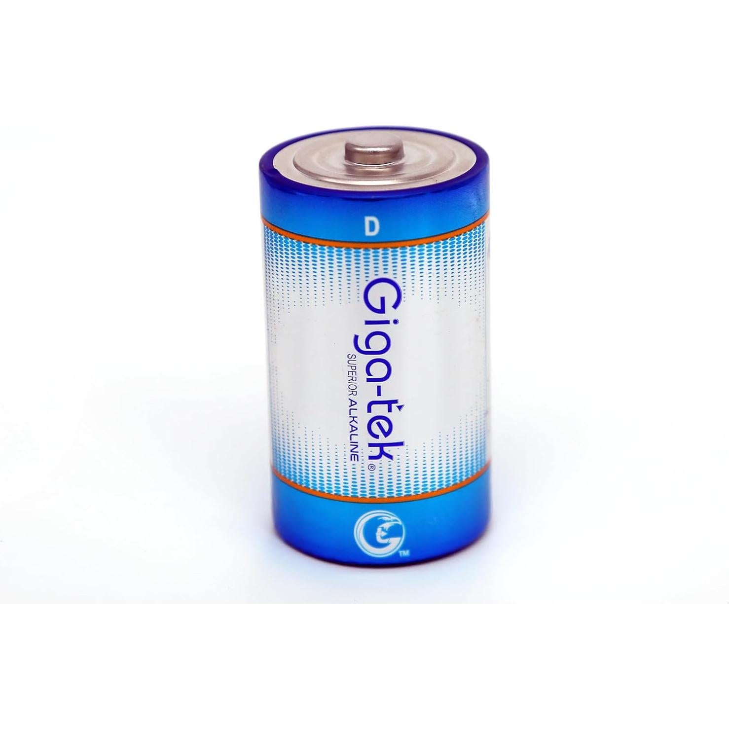 Batería Alcalina Industrial Giga-tek D (LR20) - Paquete de 2