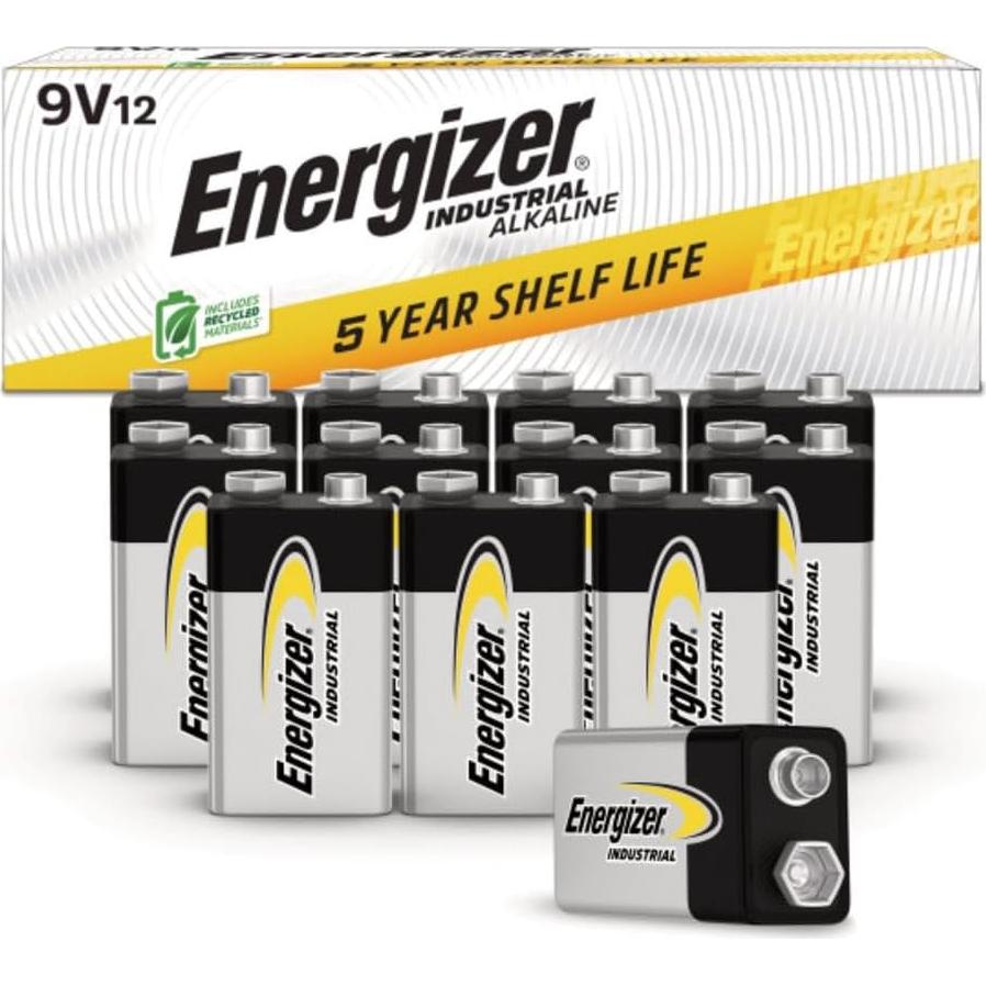 Baterías Energizer 9V Industrial 12pk - Rendimiento Confiable