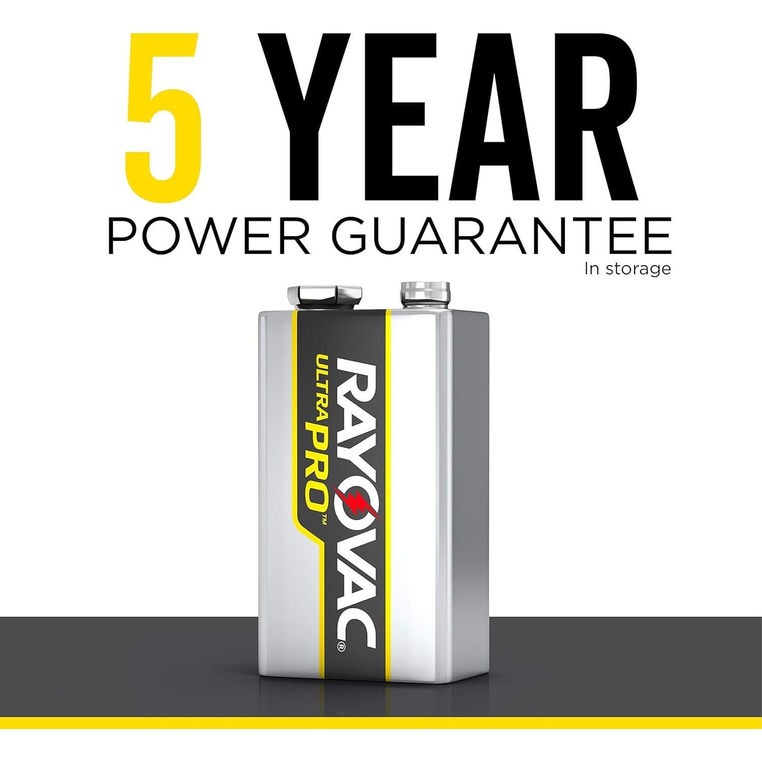 Baterías Alcalinas Rayovac Ultra Pro 9V - Paquete de 6 Unidades