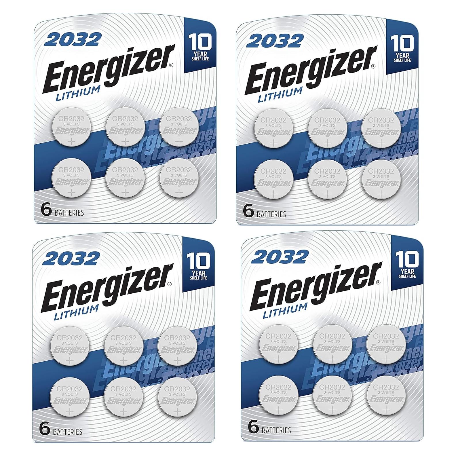 Baterías de Moneda de Litio Energizer CR2032 3V - 24 Unidades